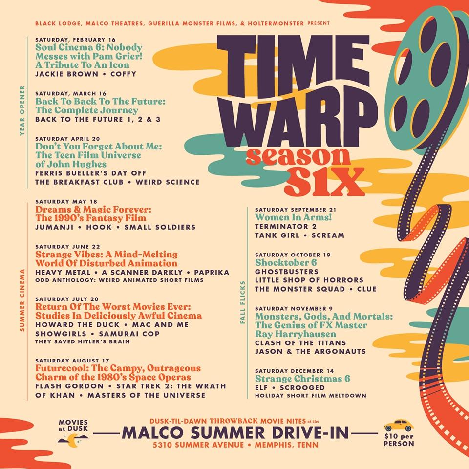 Malco Time Warp Drive In Season Lineup Announced r/memphis