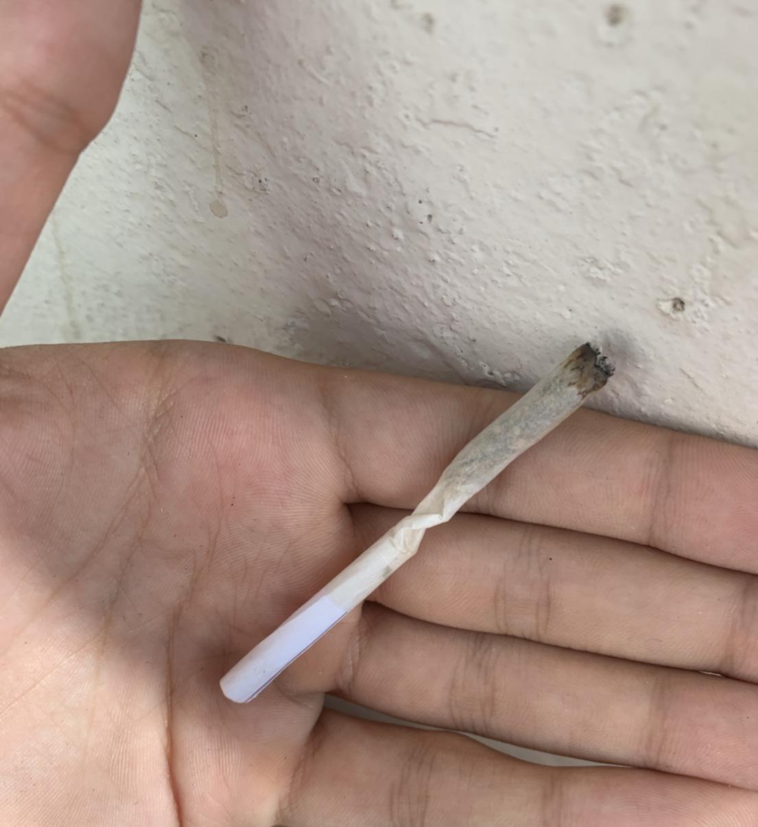 Any of you smokers do this when you smoke 3/4 of the joint? It really