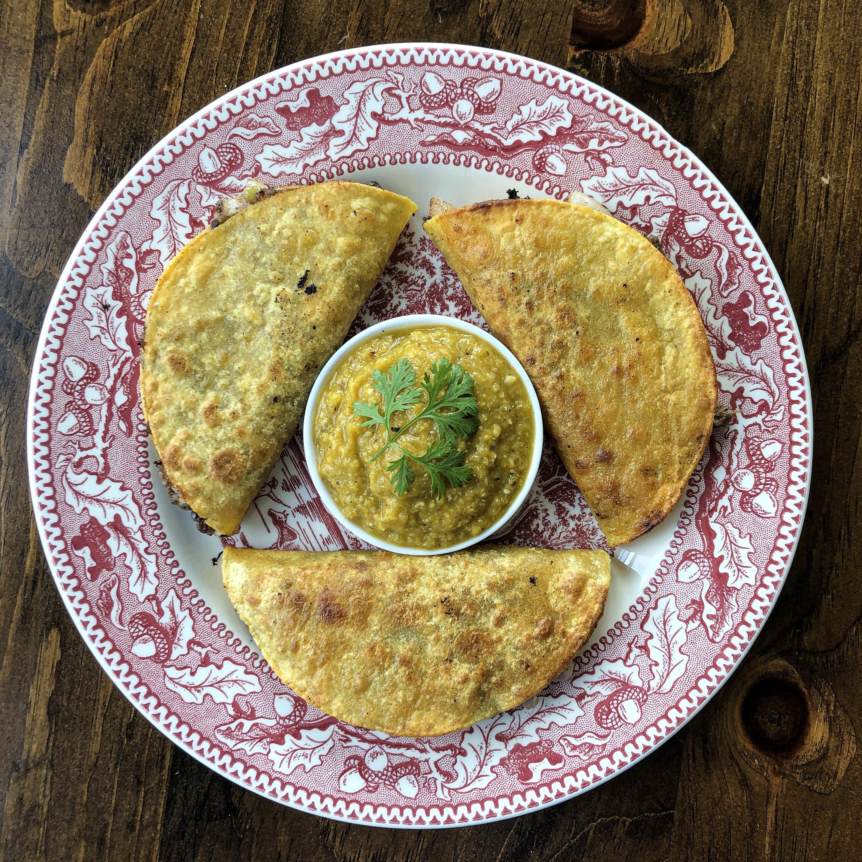 Tacos de Papa con Chorizo (with spicy roasted corn salsa) r/recipes