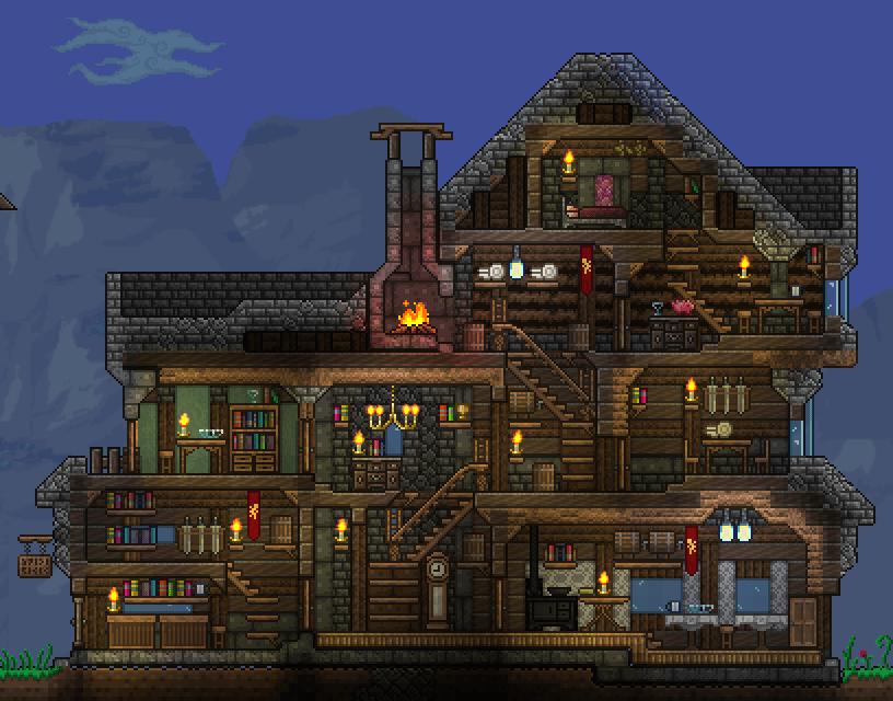 Prehardmode house r/Terraria