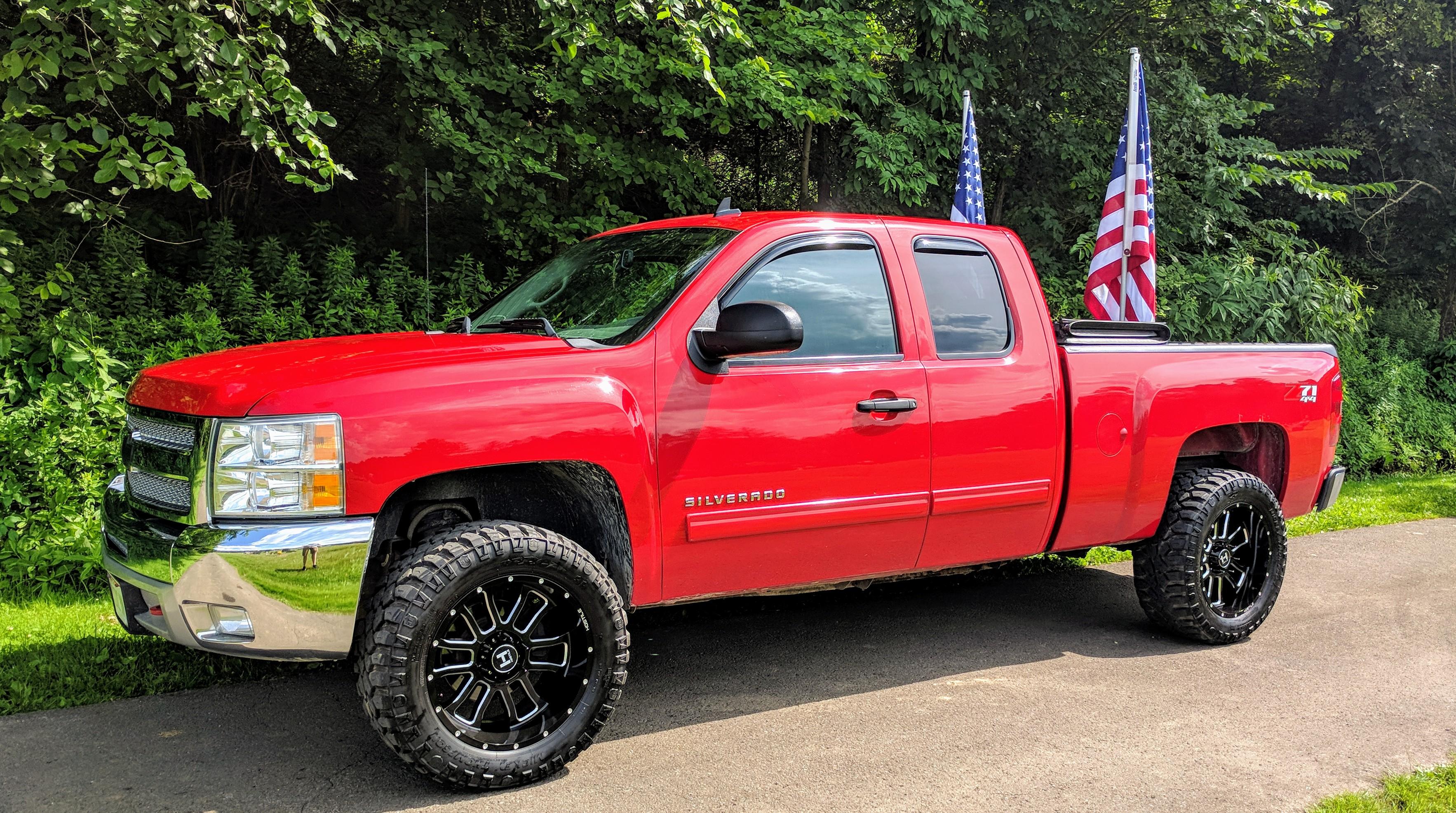 Put the flags up to properly celebrate America's 242nd. r/Trucks