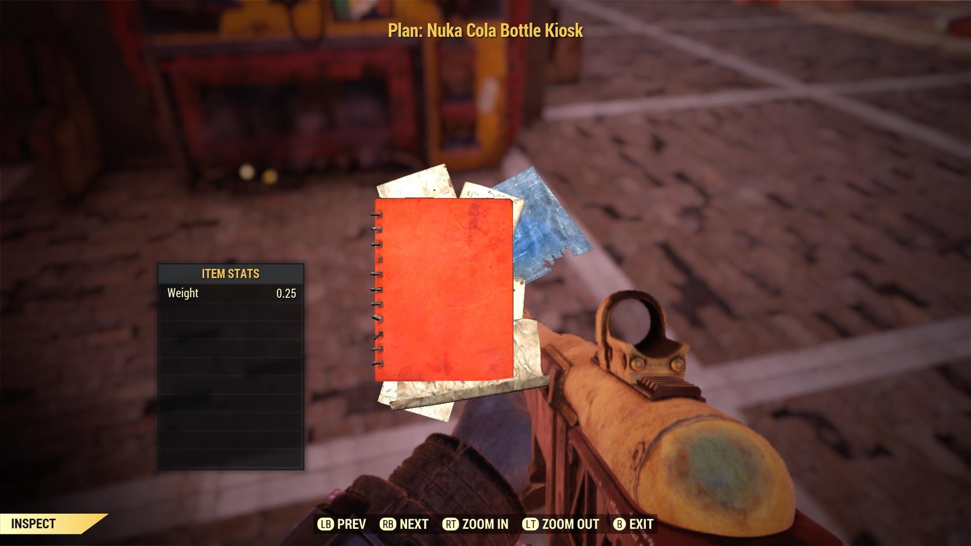 [XB1] Nuka Cola Bottle Kiosk Plans r/Fallout76Marketplace
