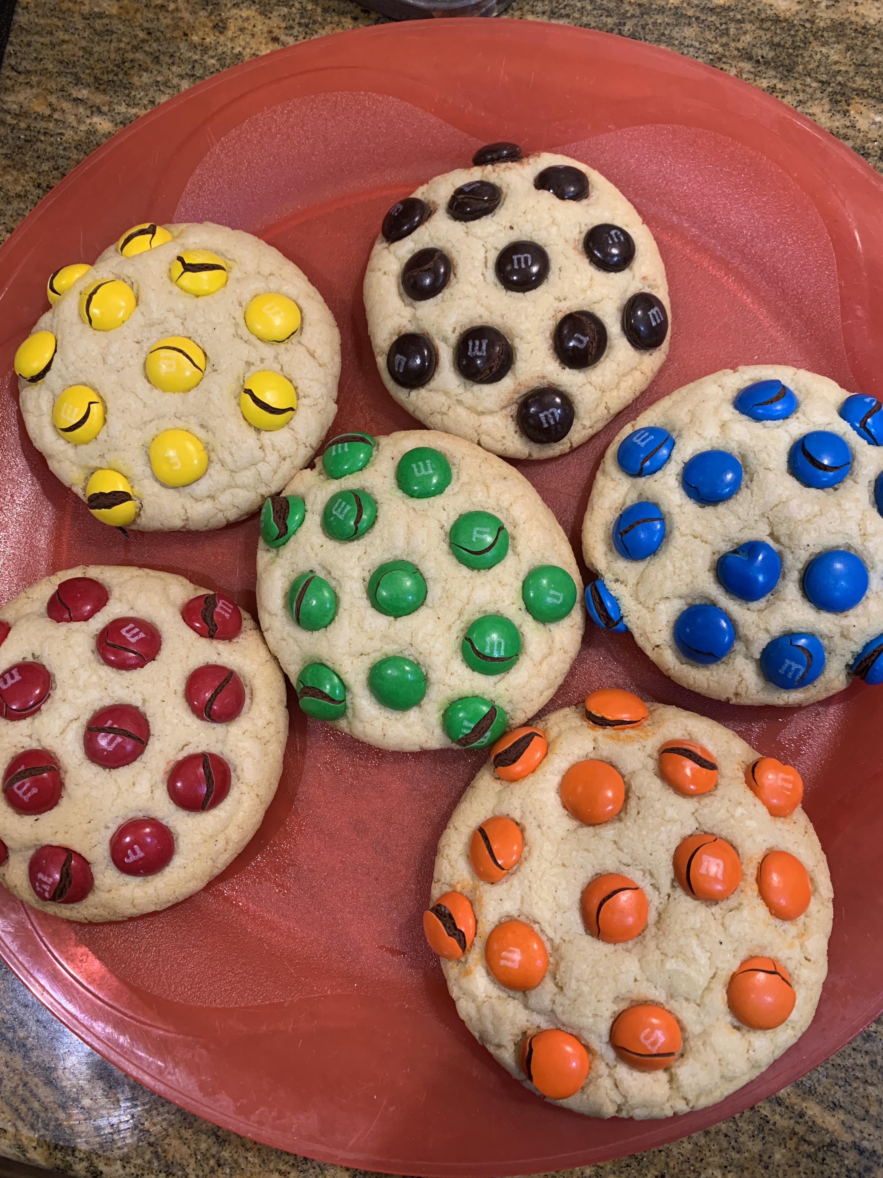 Stellas soft & chewy sugar cookies with m&ms r/seriouseats