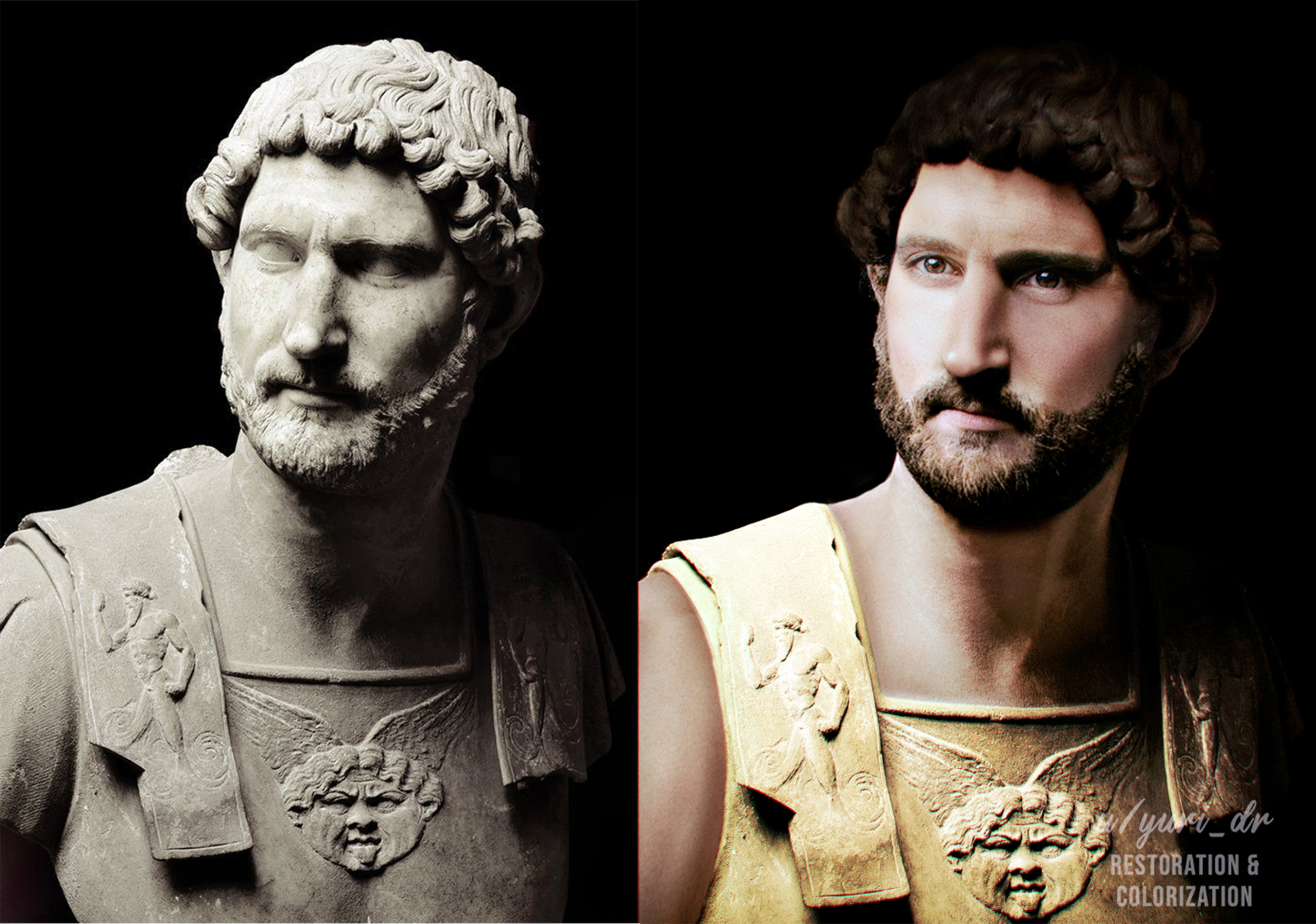 My very first attempt to "realistify" a statue in critiques