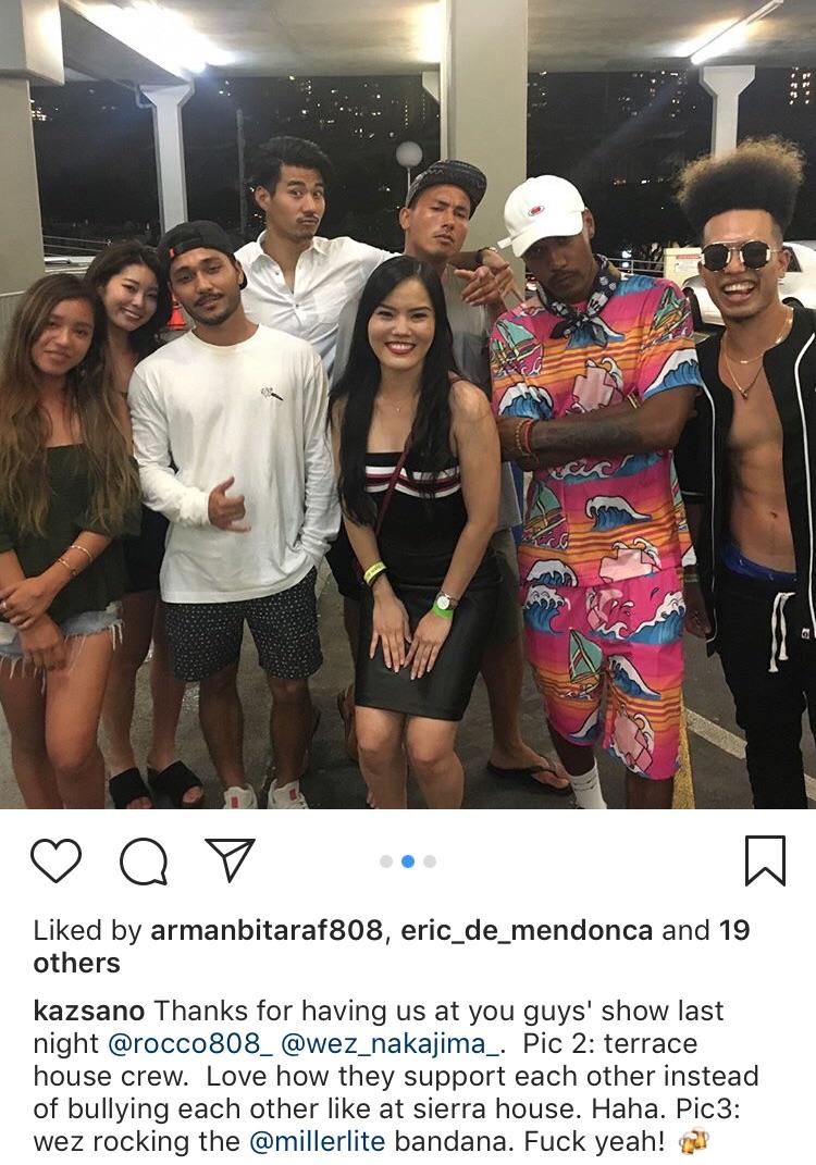 808 crew supporting Wez r/terracehouse