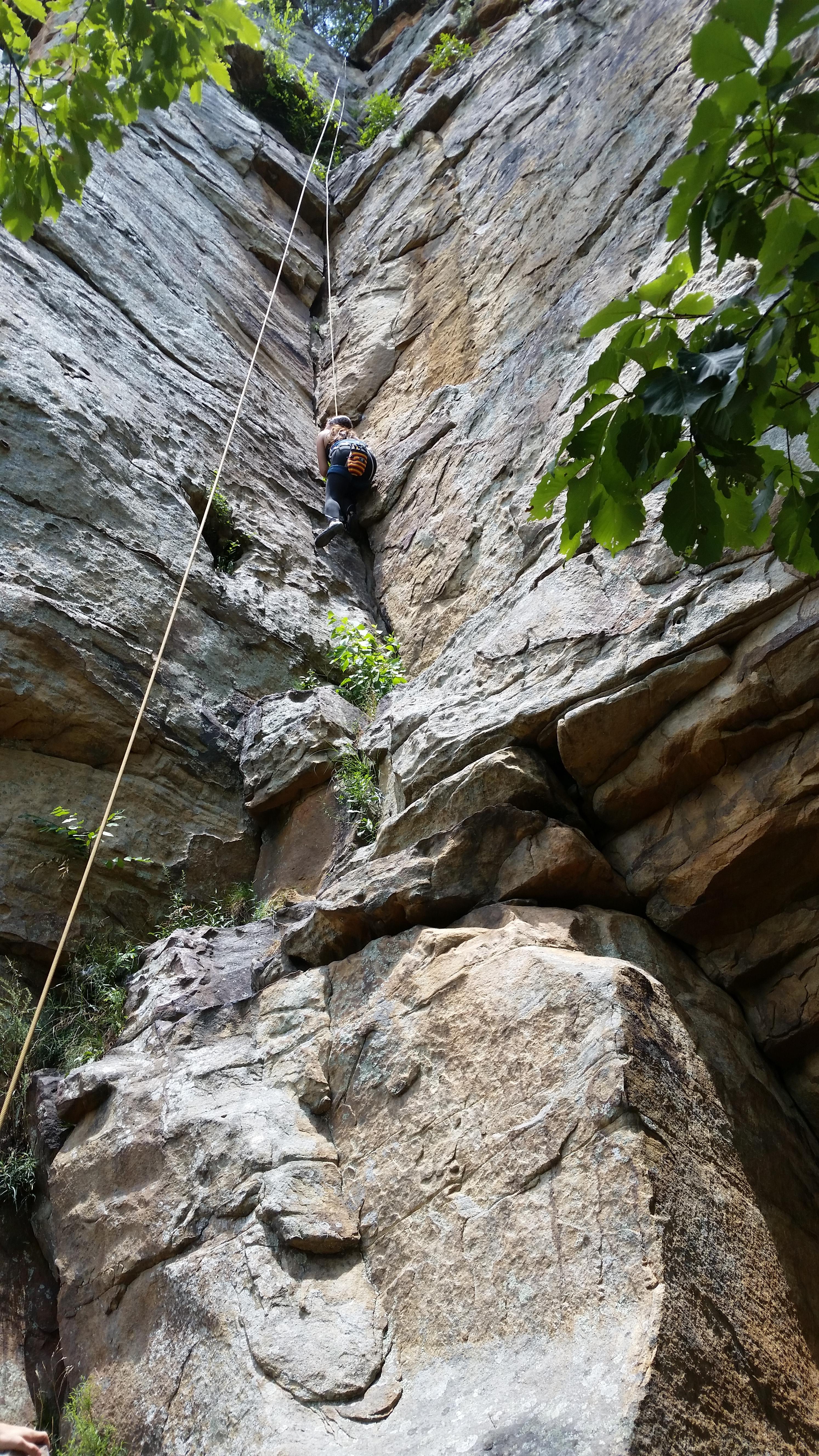 Throwback to my first outdoor climb at Twall, TN r/climbing