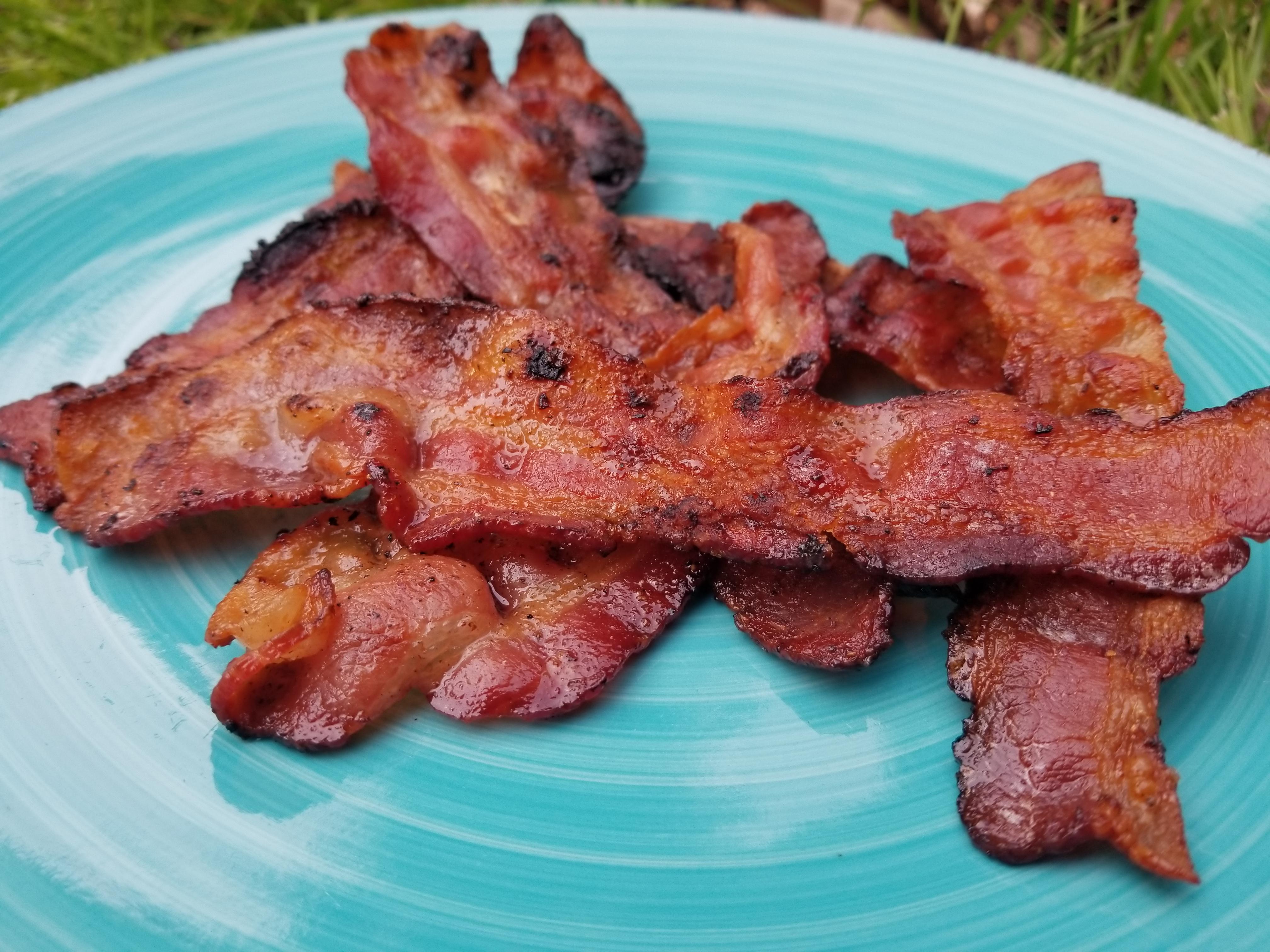 [Homemade] grilled candied bacon r/food