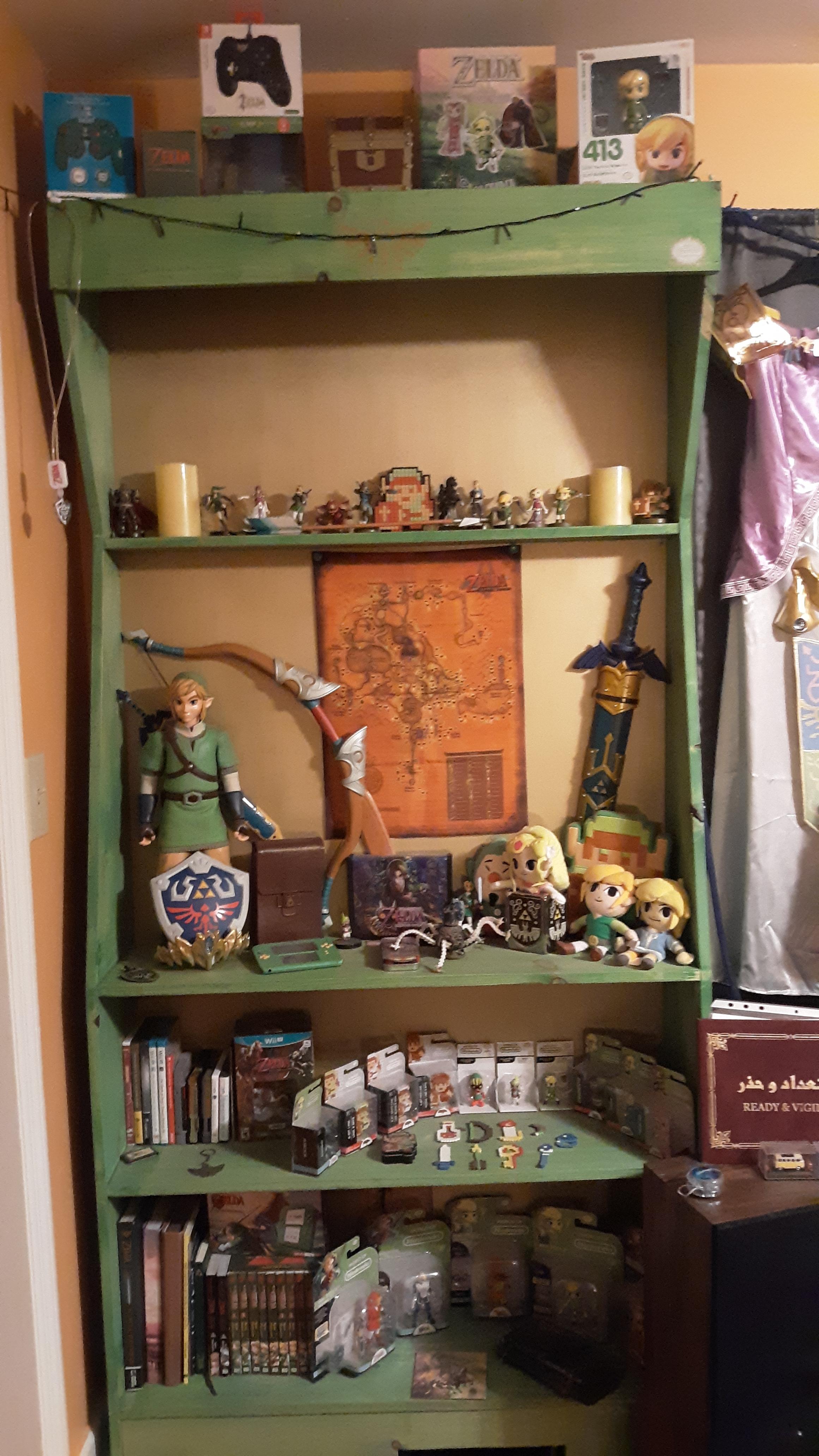 Zelda display I built for my daughter r/zelda