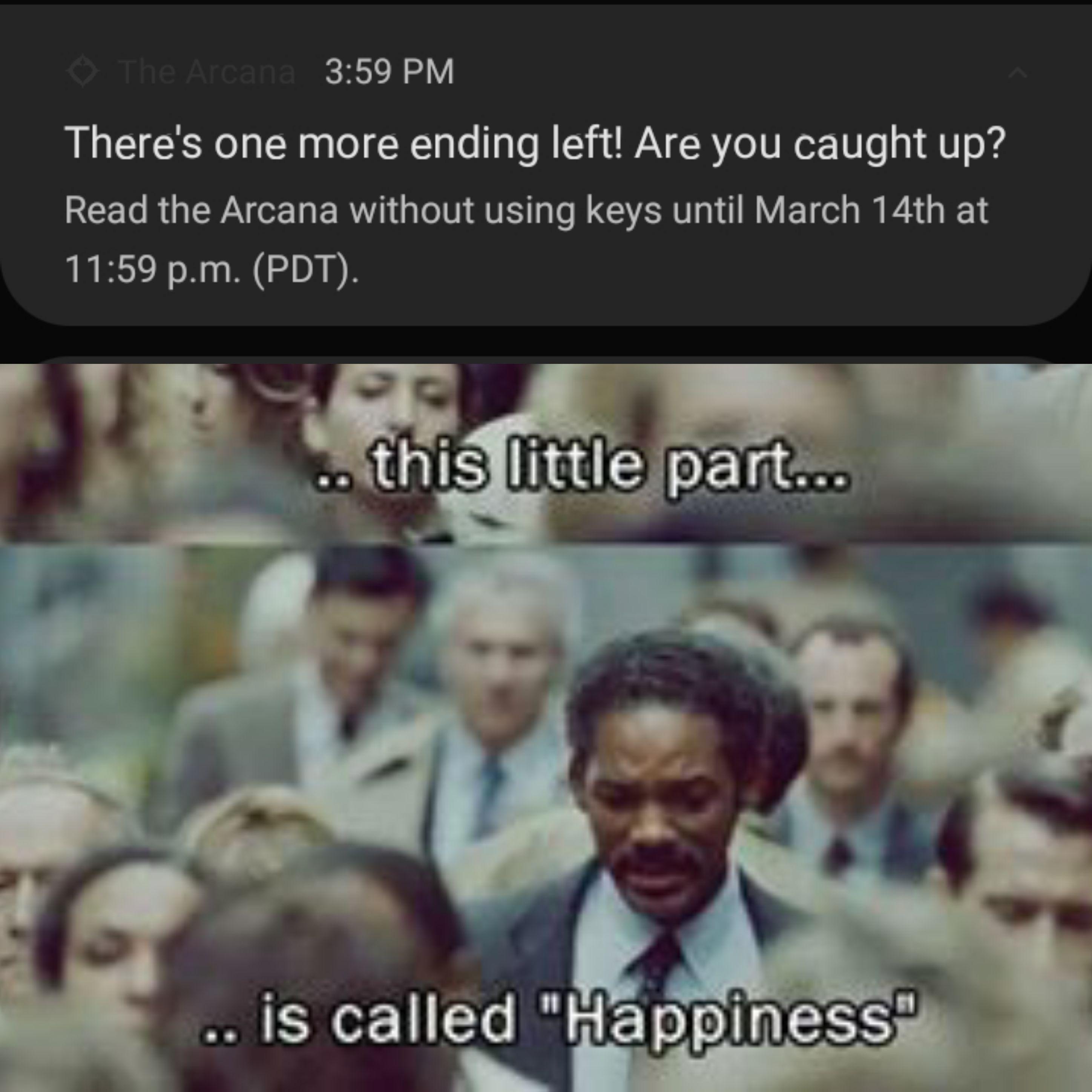 This part of my life, this little part, is called happiness ಥ‿ಥ r/TheArcana