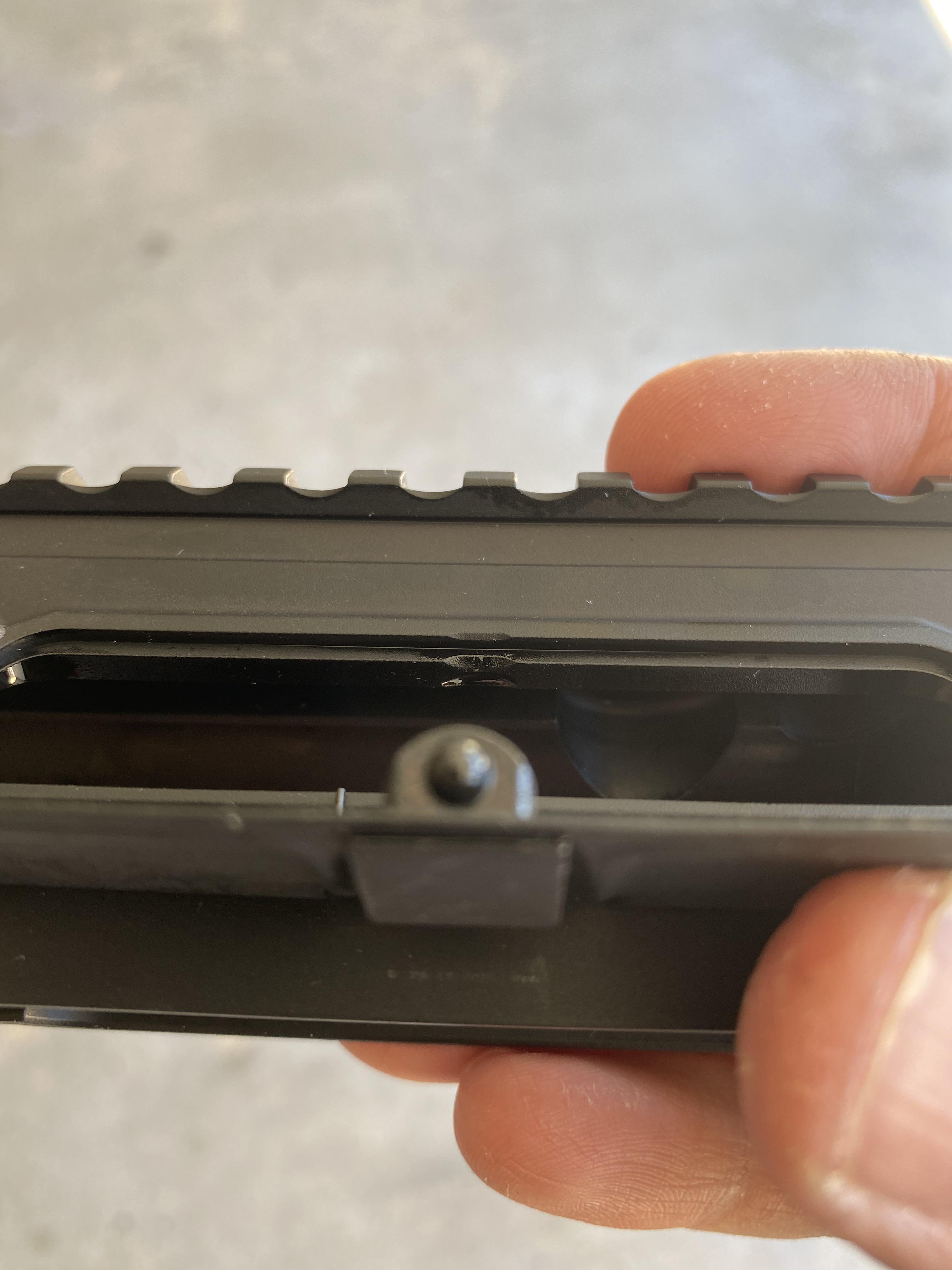 Dust cover won’t push into place without manually pushing the little