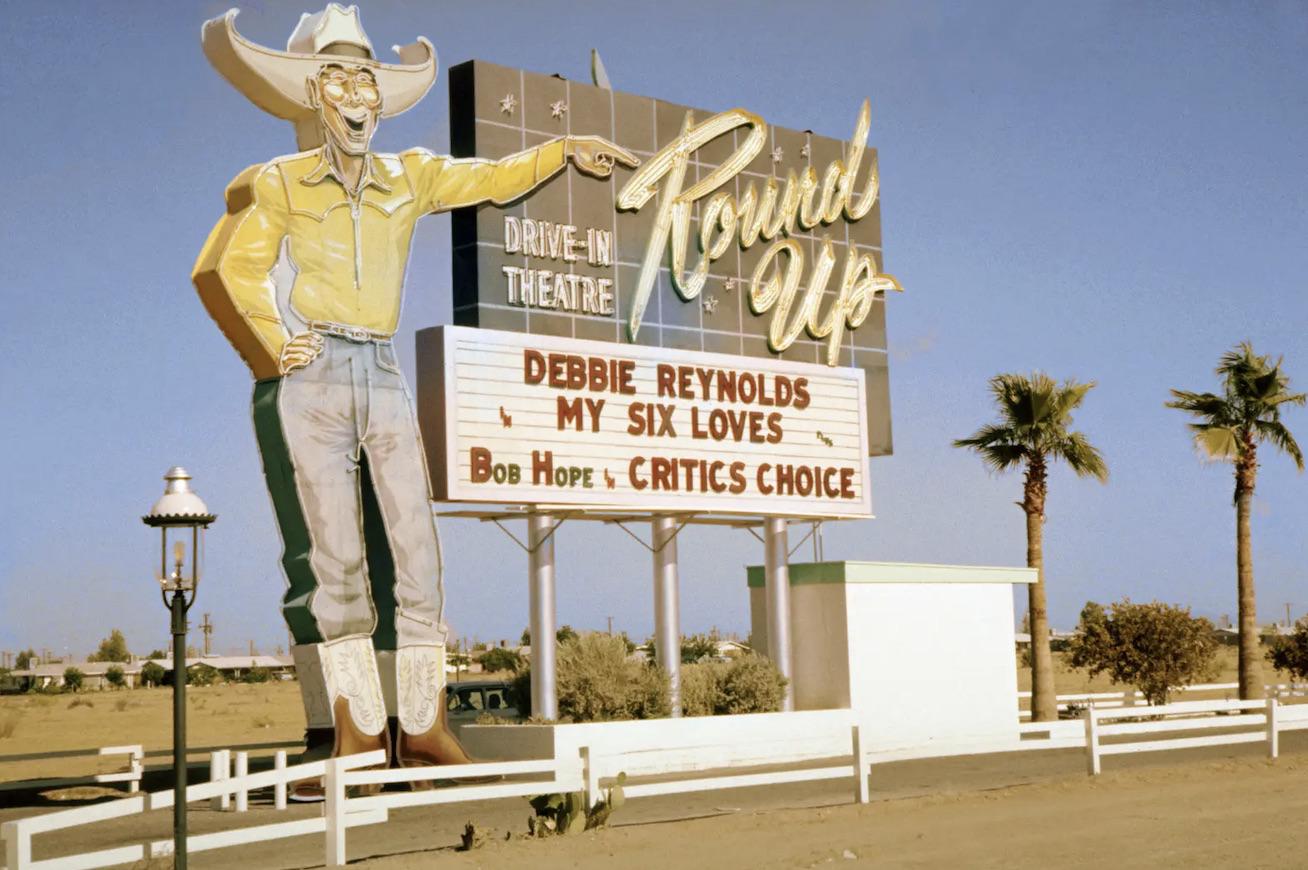 The Round Up Drive In Theatre Phoenix, Arizona 1964 1960s