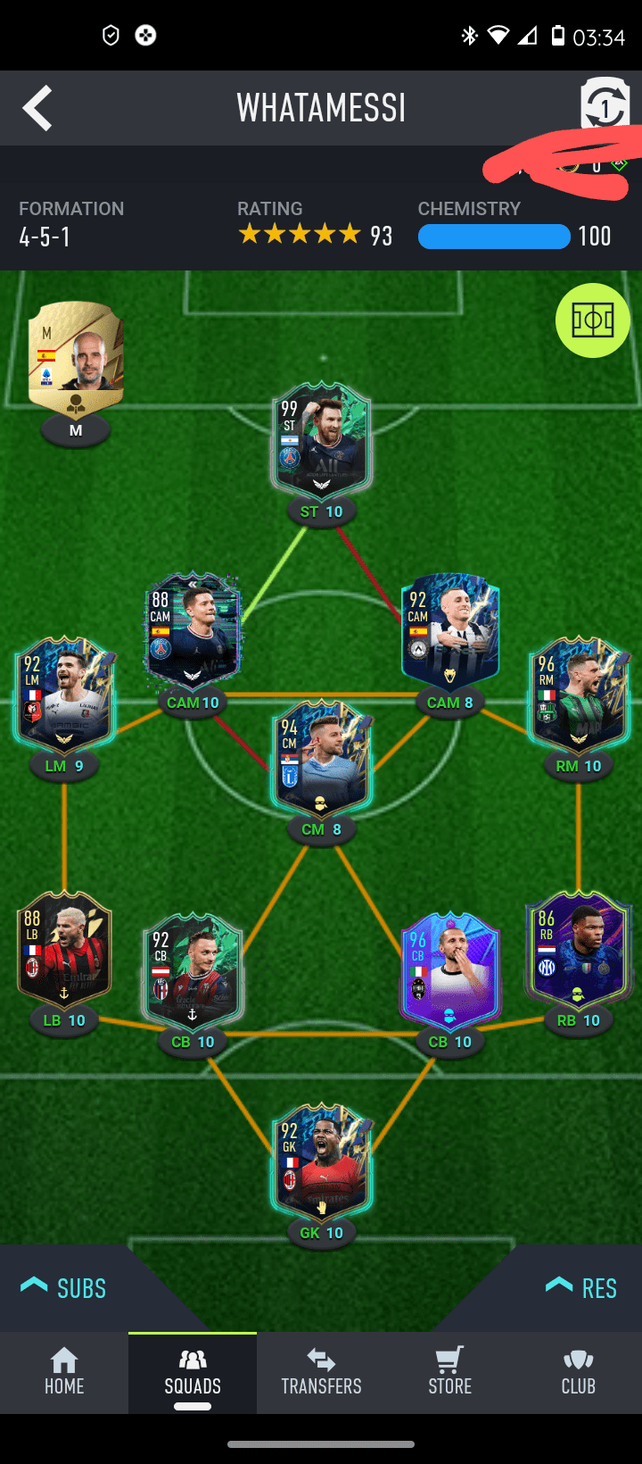 I Can Finally Start Messi On Full Chem r/FIFA22