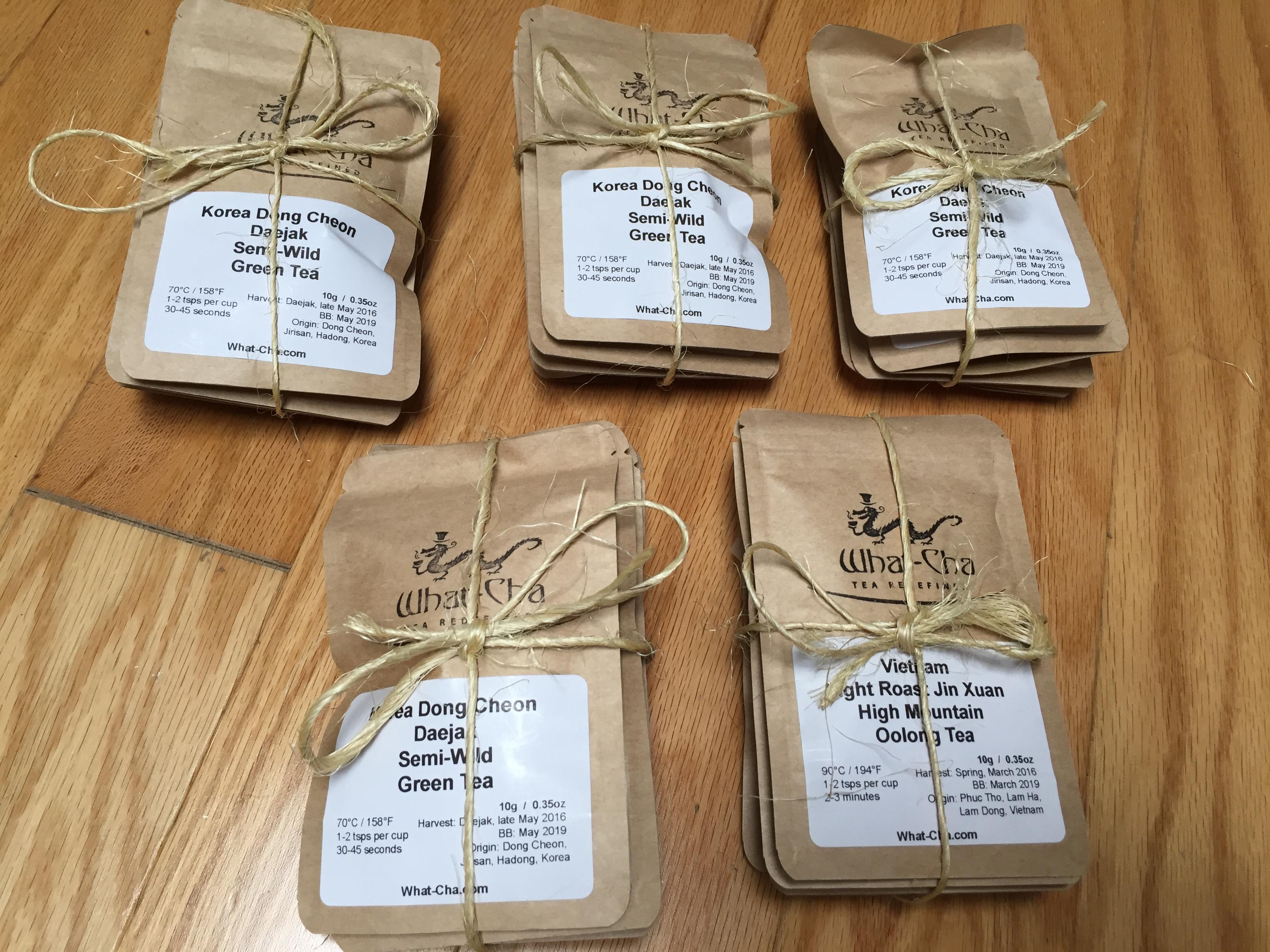 Tea gifts I made for some friends (with a little help from whatcha