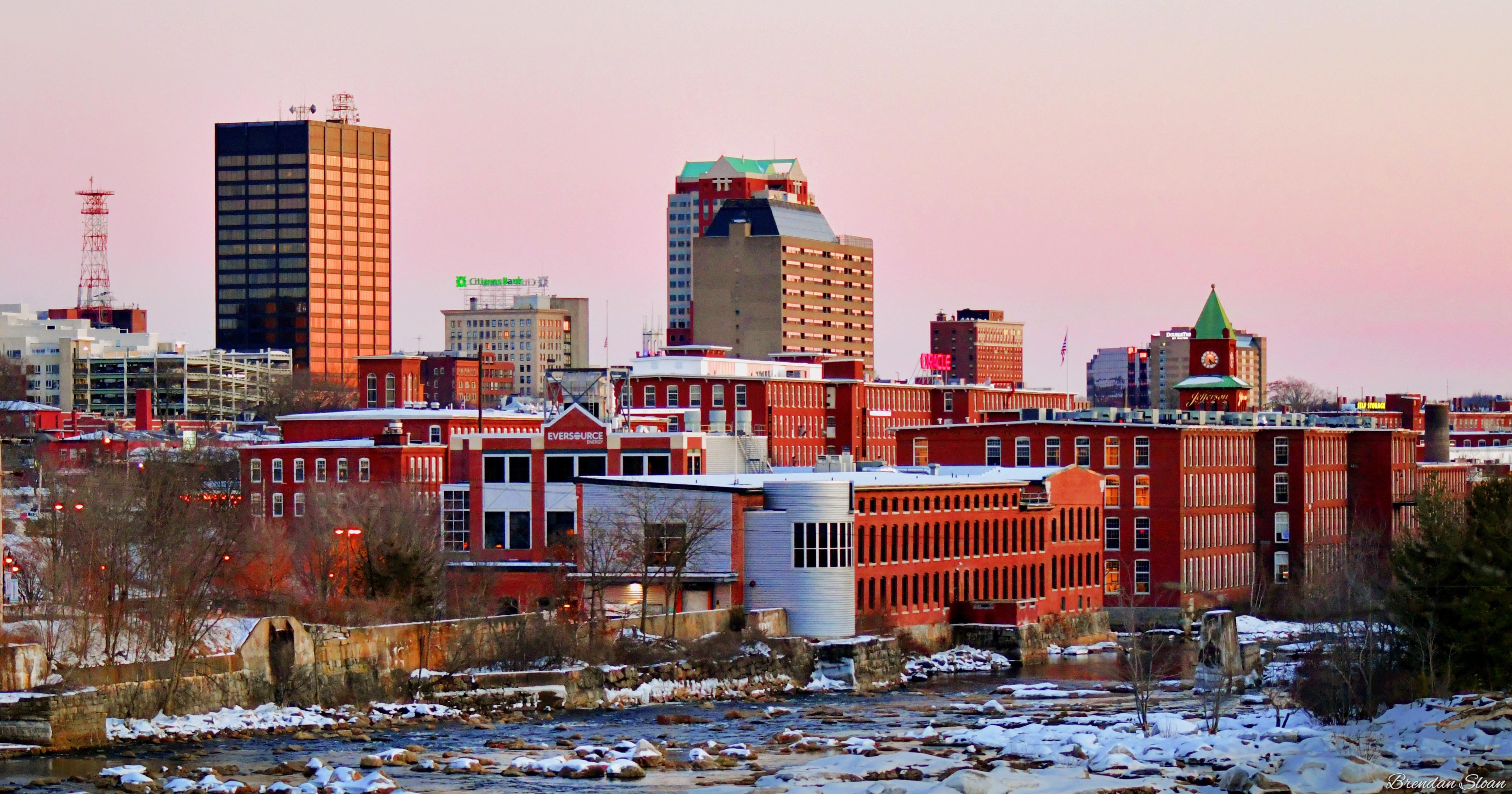 Manchester sunset r/newhampshire