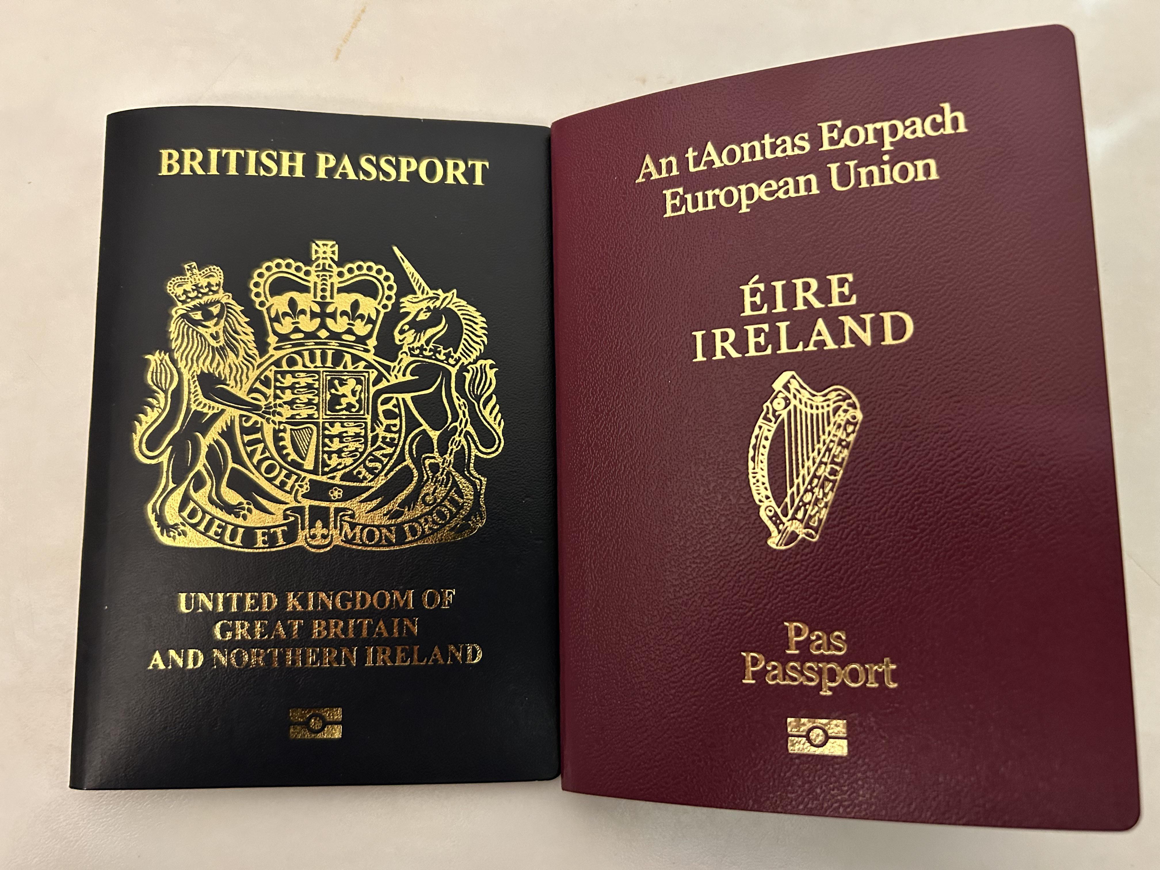 British and Irish combo What advantages? r/PassportPorn