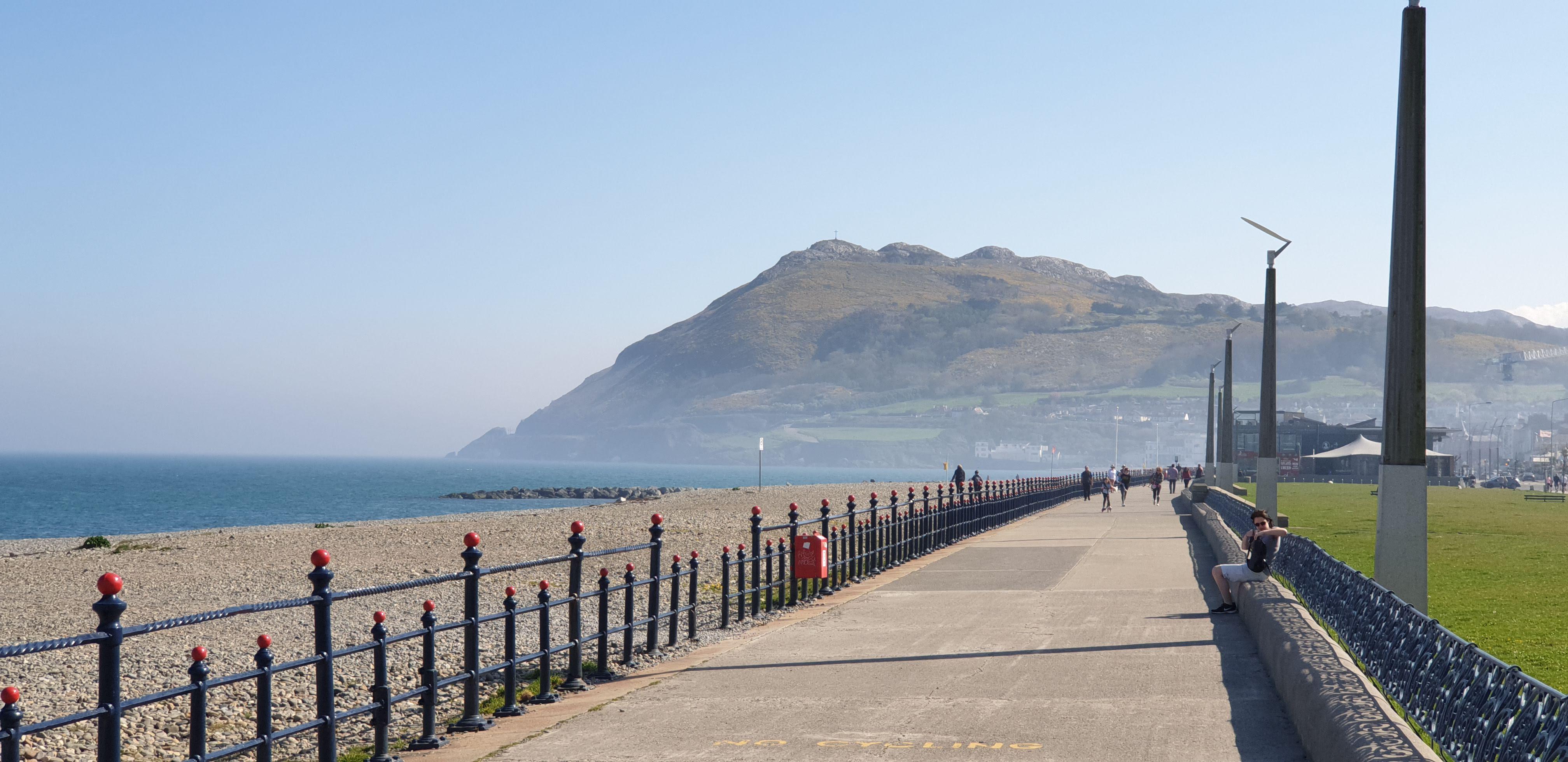 Bray beach today. On a normal sunny Easter Saturday it would be swarmed