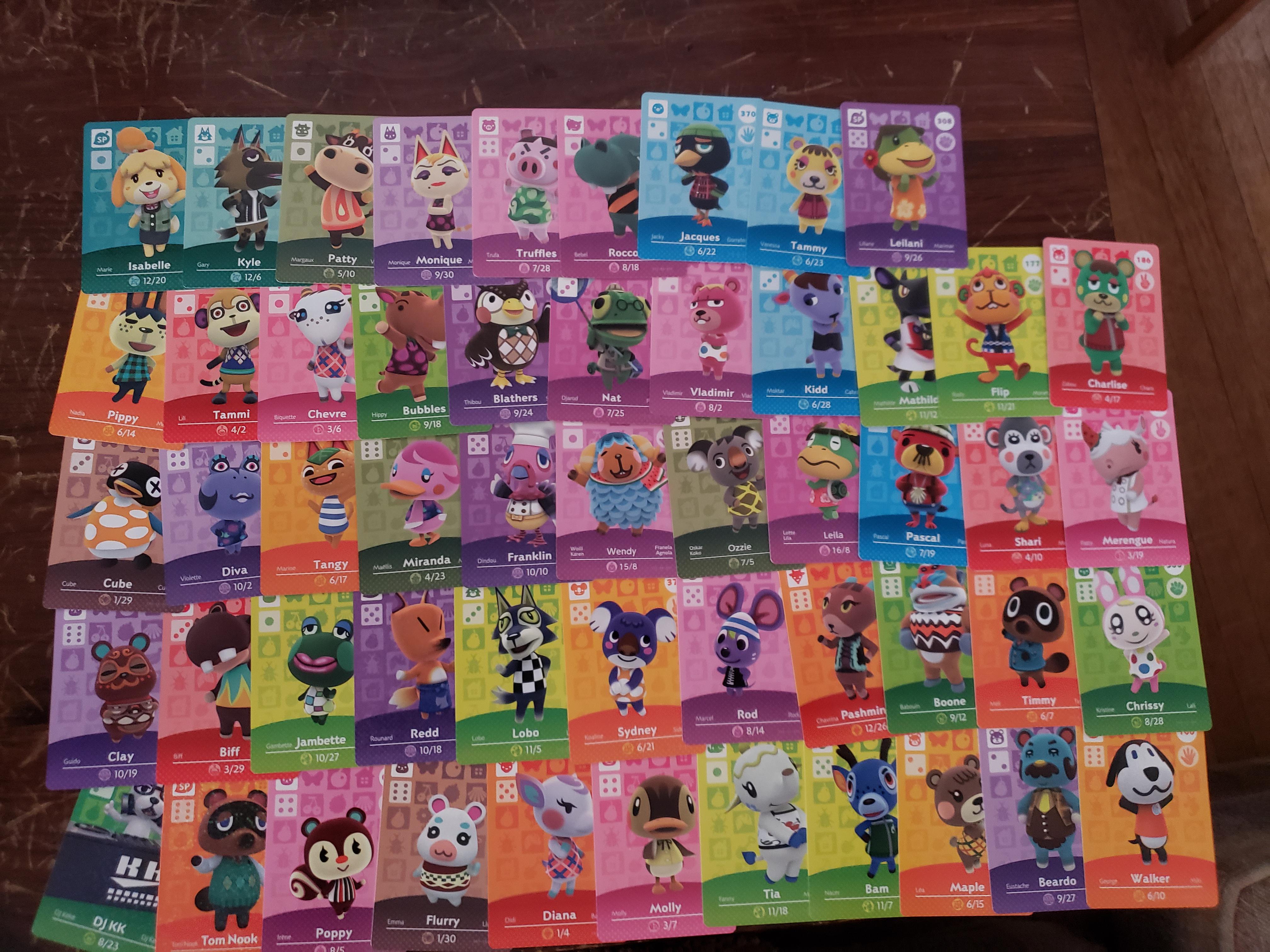 Preparing for ACNH with all my amiibo cards (so far). ac_newhorizons