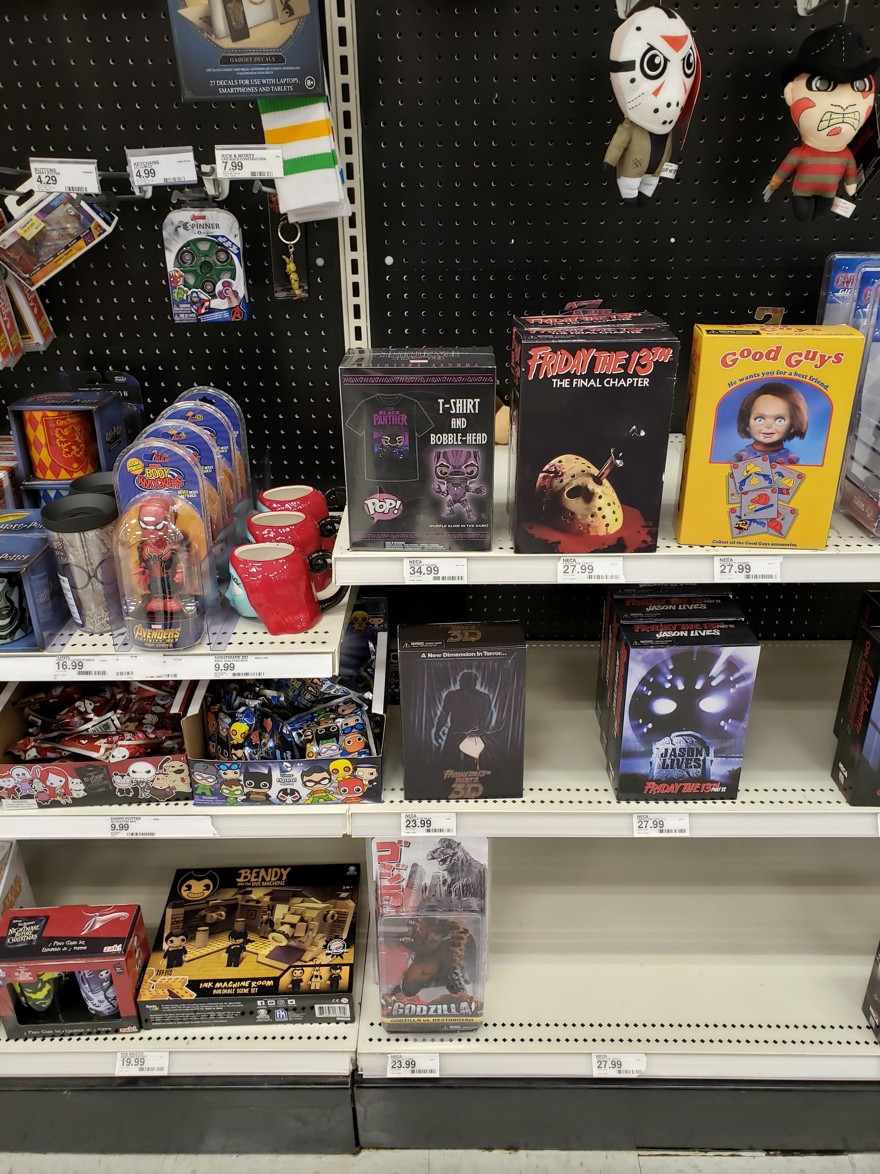 USTX Cedar Park Target, One Black Panther size M tee and pop funkopop