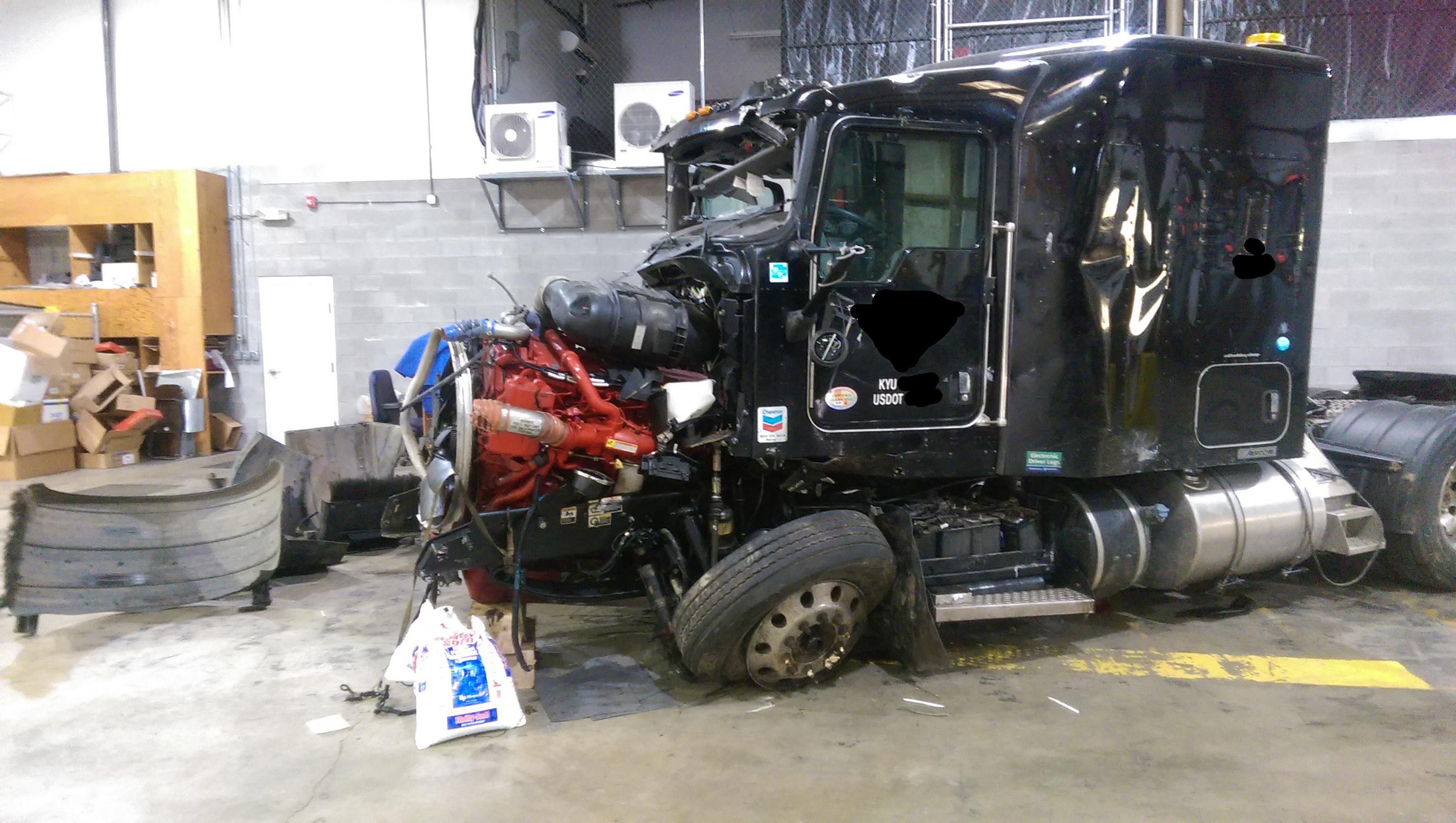 Totaled truck ThatLookedExpensive