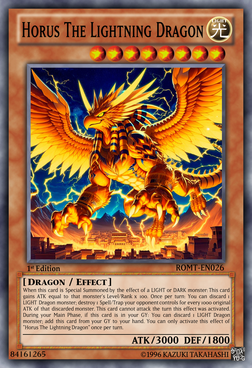 ⚡️⚡️⚡️ [Horus The Lightning Dragon] ⚡️⚡️⚡️ r/customyugioh