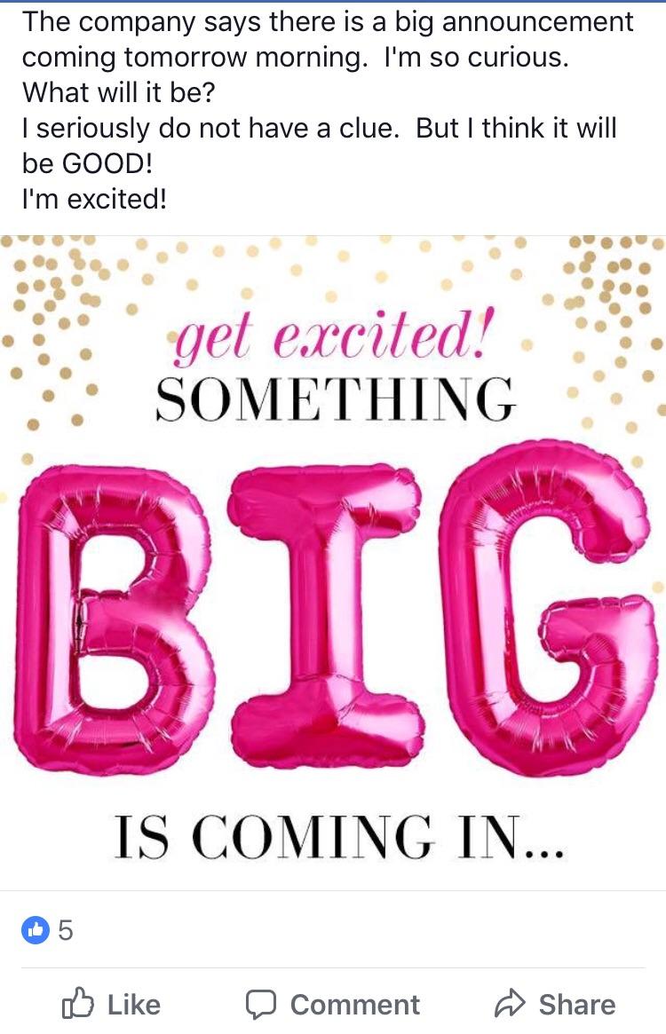 R+F hun excited for a BIG announcement today... RIP everyone’s Facebook