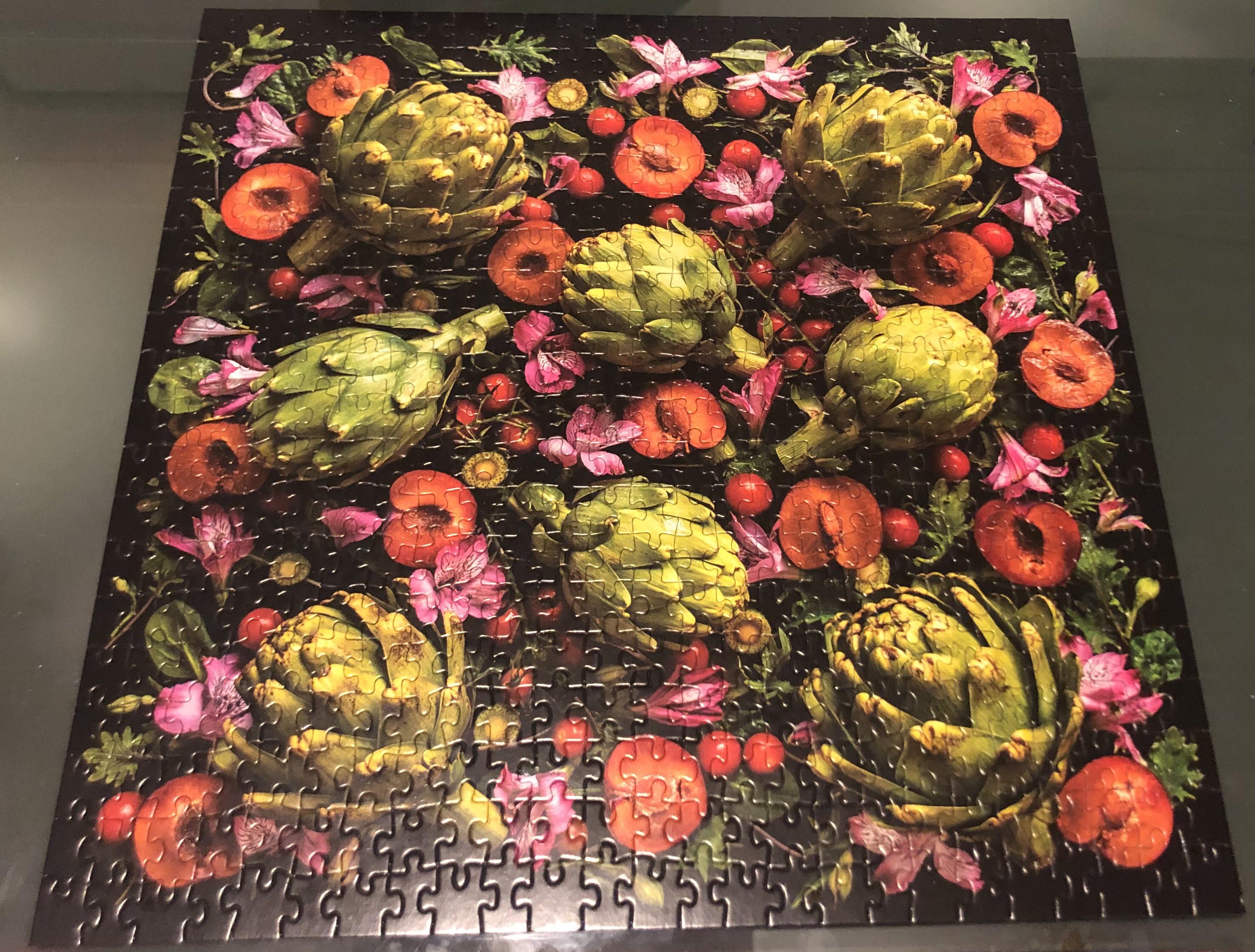 Galison 500pce “Artichoke Floral” love the colours and imagery of this puzzle r/Jigsawpuzzles
