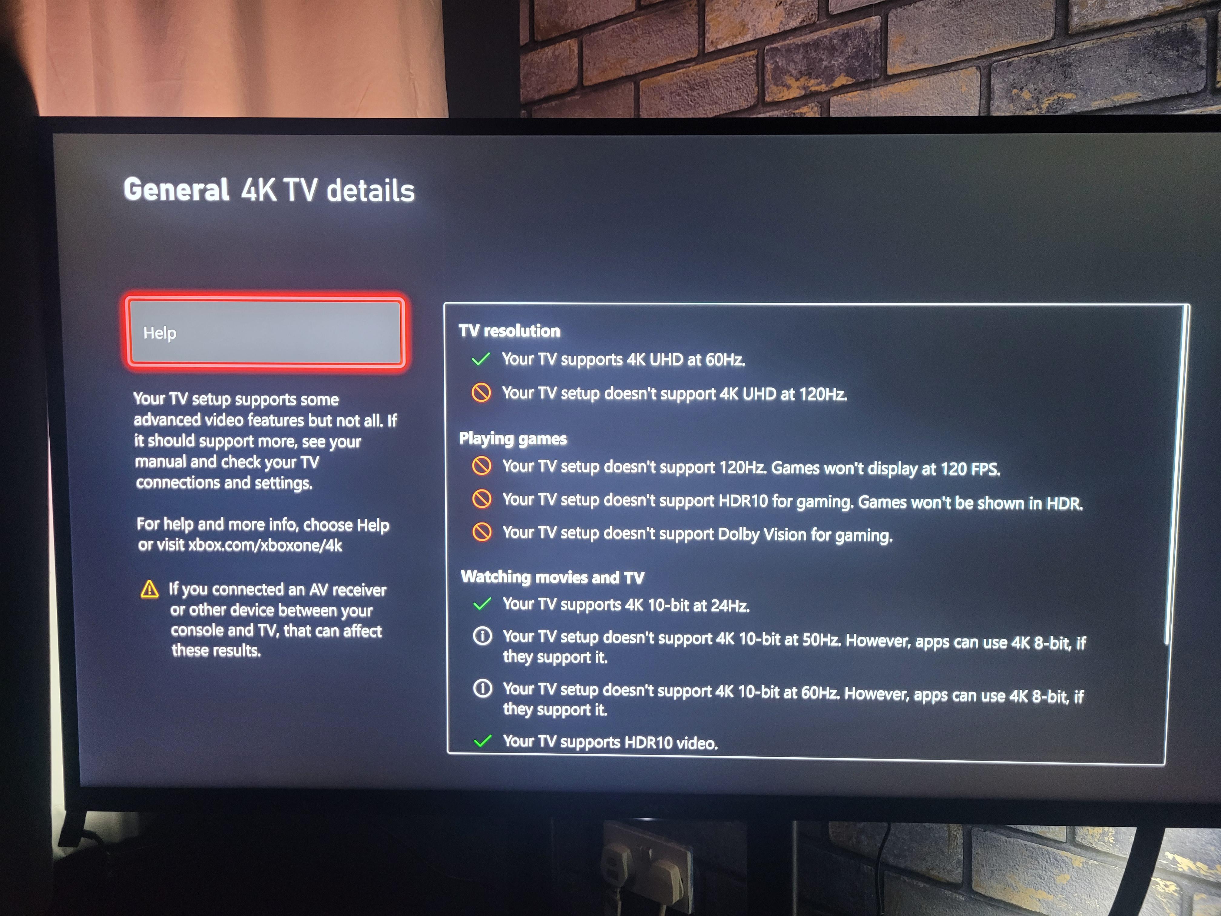 Unable to use HDR on xbox series x with hdmi sync box despite my TV