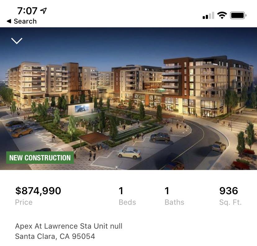 1bdm condo with HOA for 875 in Santa Clara. Are people buying these