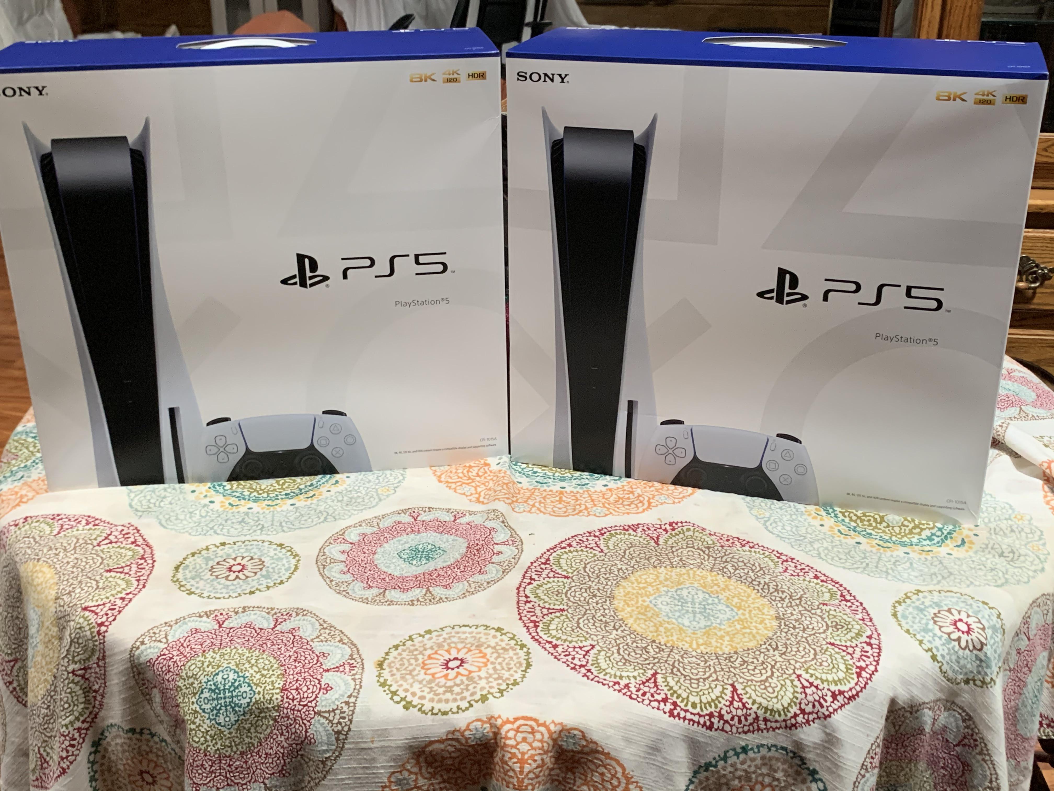 My dad was able to get both me and him a PS5!!!! r/PS5