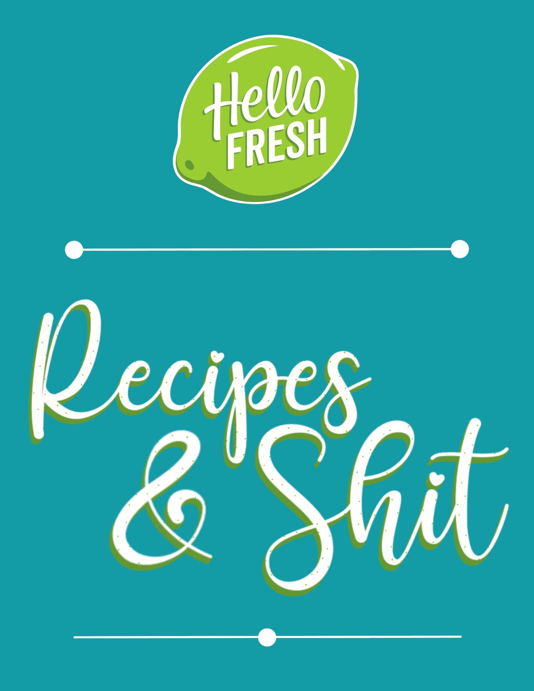 Organization and shit. Made a cover for my HelloFresh recipe binder