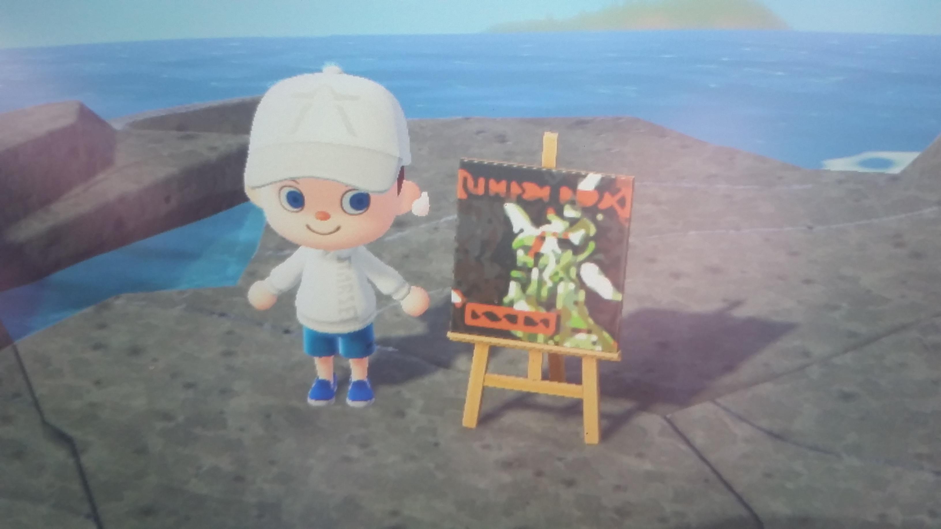 Probably one of my favorite album arts I did in Animal Crossing.. QR