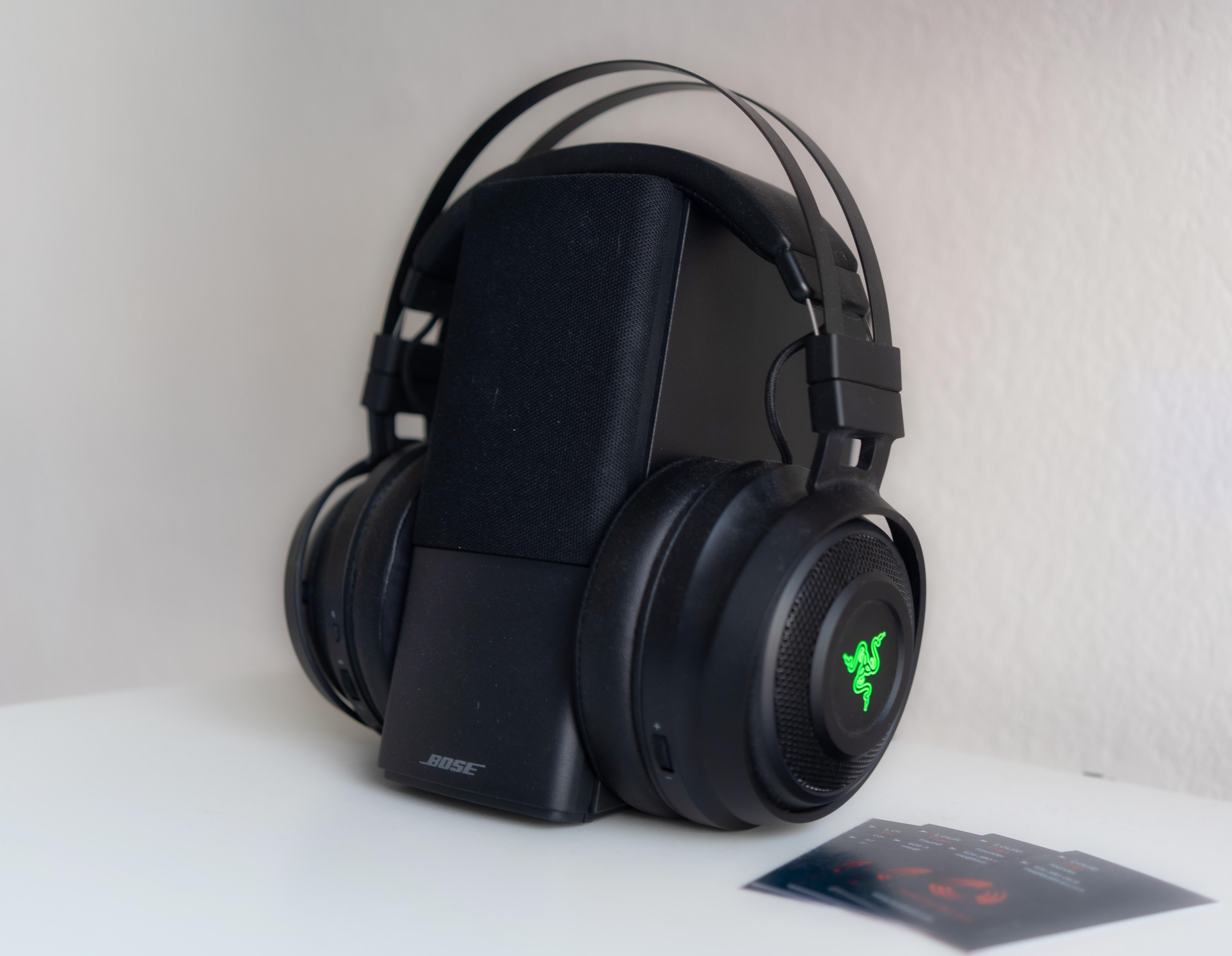 Bose makes a great headphone stand for the Razer Nari! razer