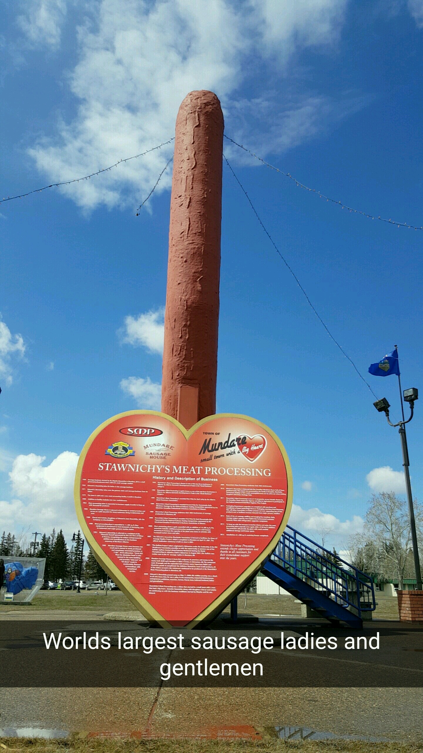 Worlds Largest Sausage in Mundare, Alberta r/funny