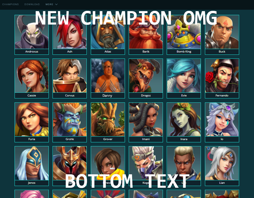 OMG NEW CHAMPION LEAKED ON THE SITE r/Paladins