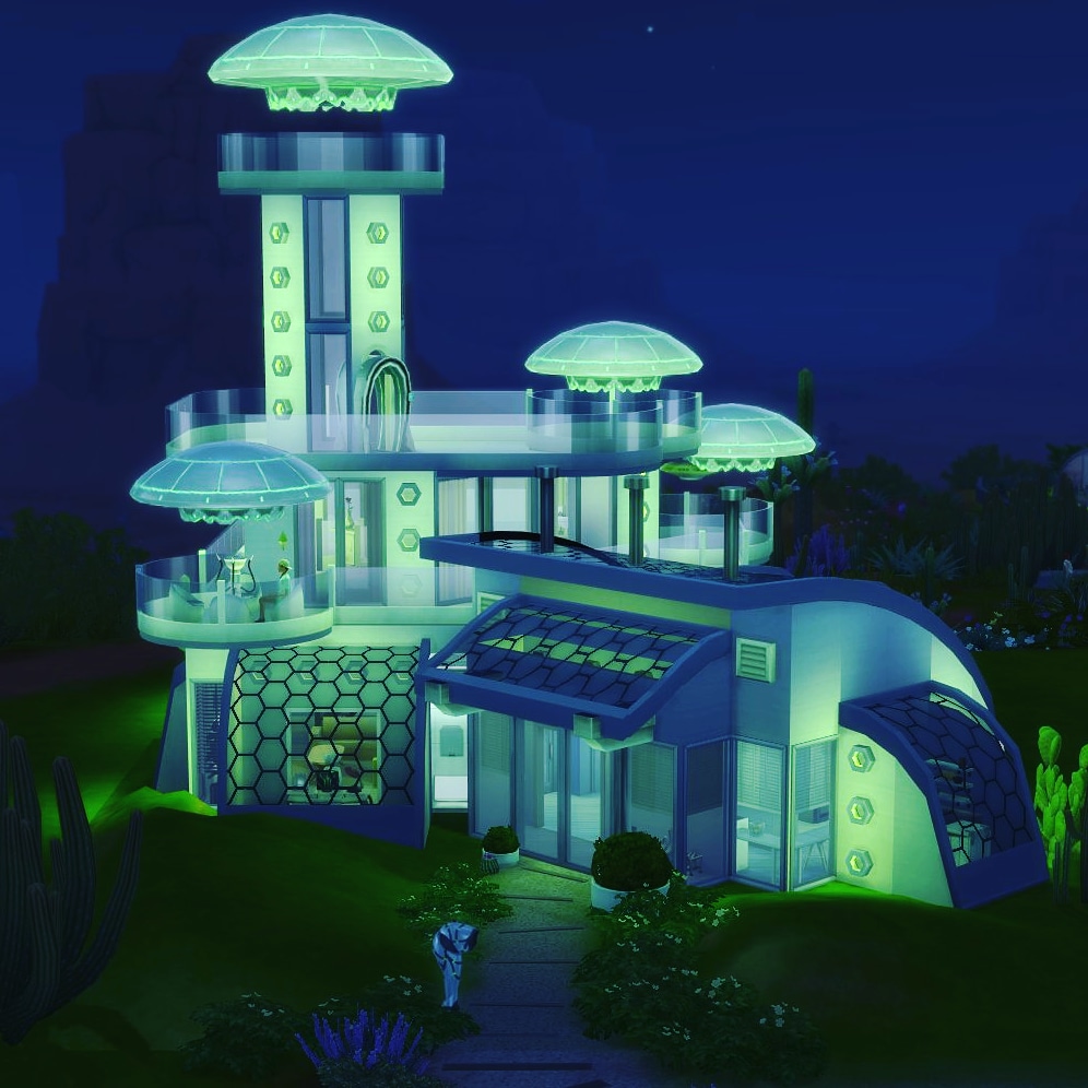 Made a little alien house.. 'Supernatural Suburb' in TS4 Gallery ID