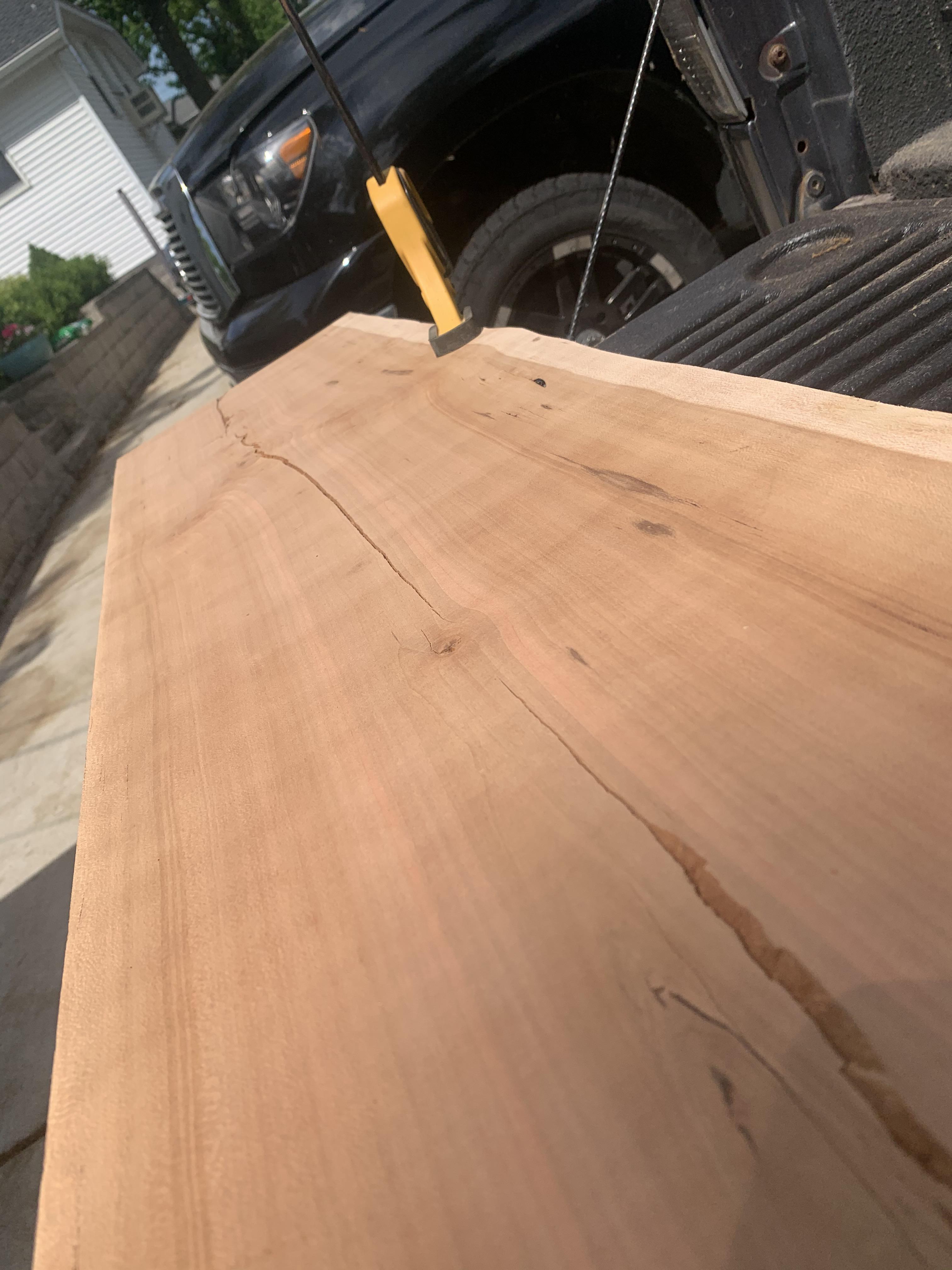 Greenhorn here. After sanding this cherry slab with 80/120 grit I began to notice some tonal