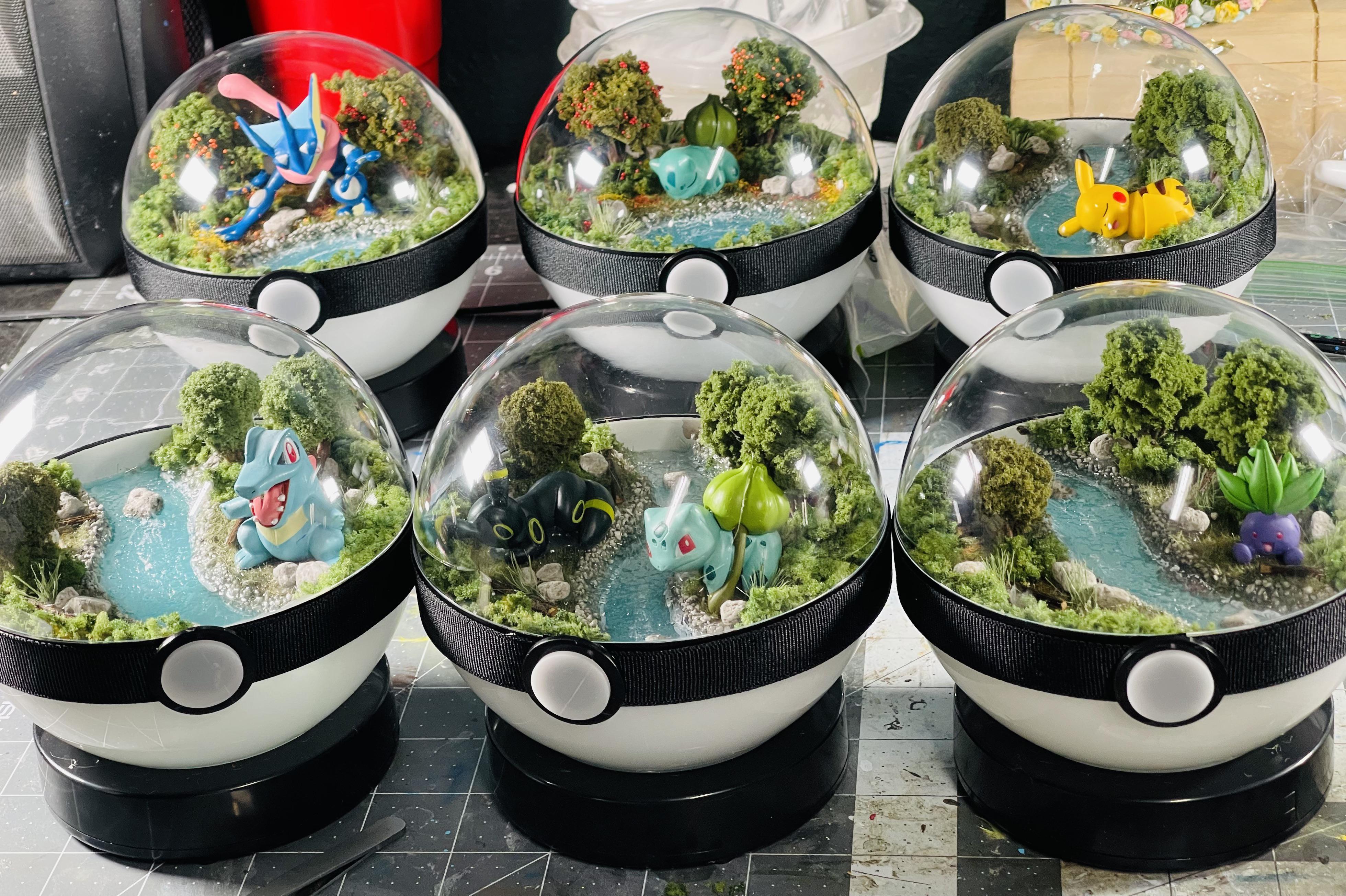 [OC] A bunch of Pokémon terrariums I made r/gaming