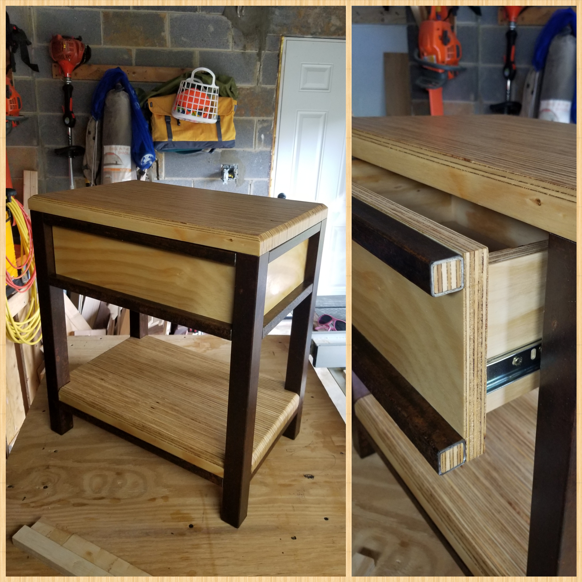 Nightstand is finished. r/woodworking