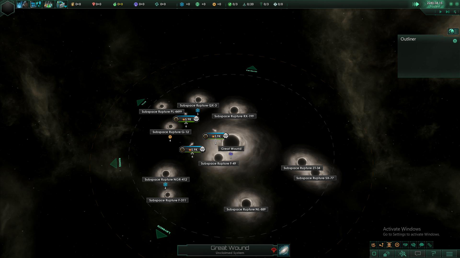 Black holes are haunted Stellaris