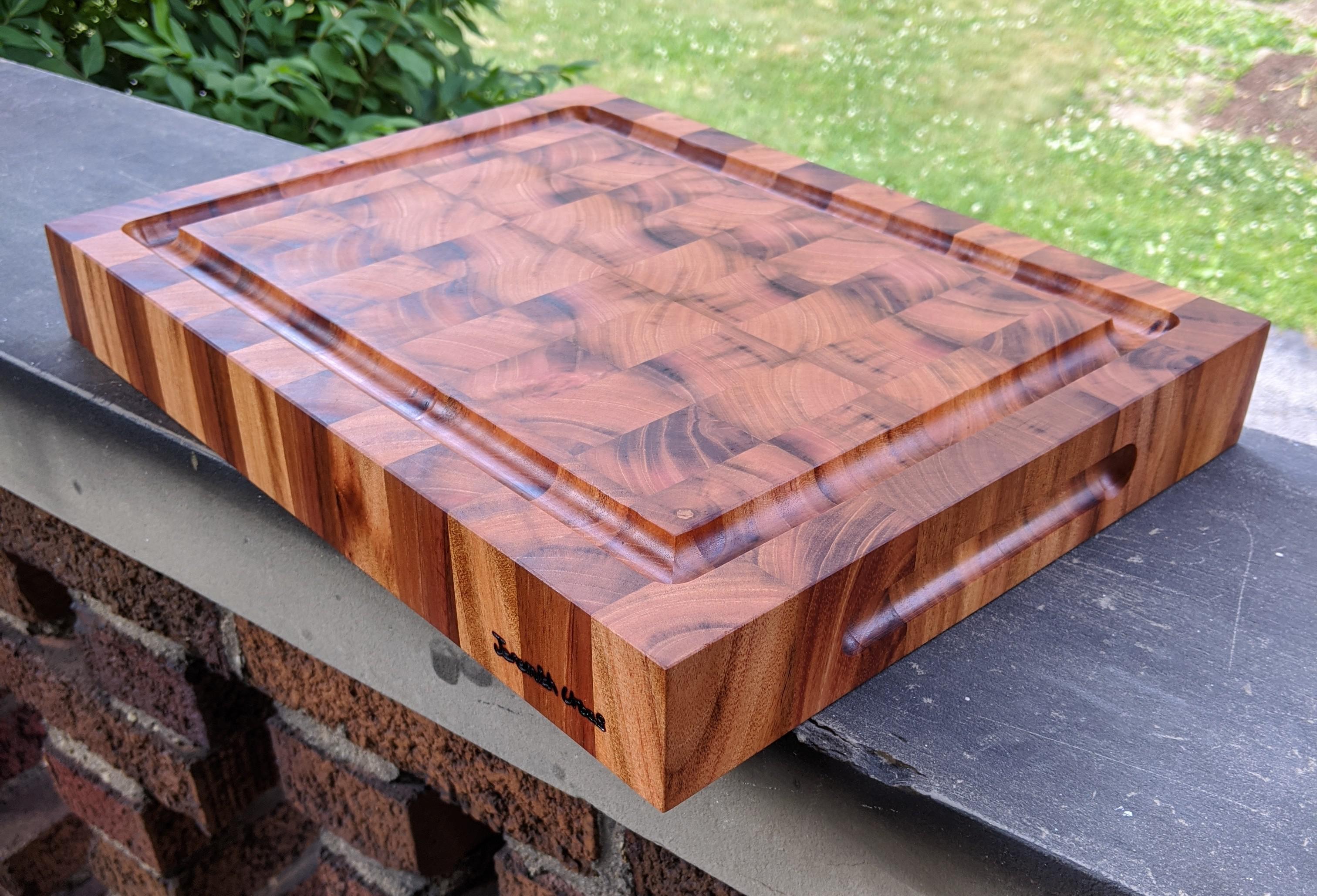 Custom Cutting Board Mahogany End Grain Butcher Block