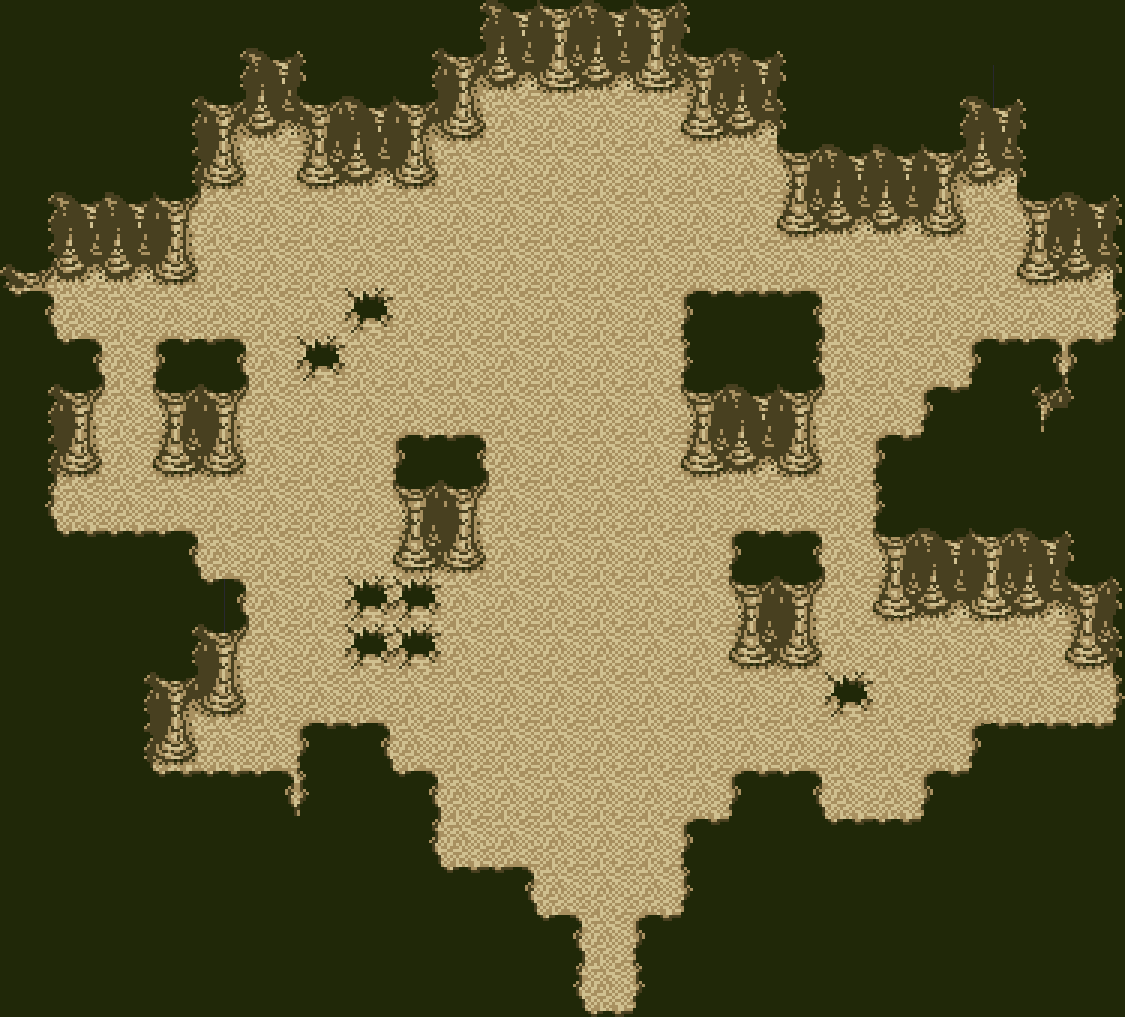 Shiren the Wanderer GB Moonlit Village Monster boss arena map r/Shiren