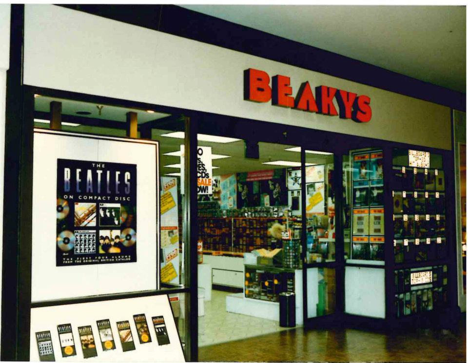 Beakys Record Store at Quaker Bridge Mall in Lawrenceville, NJ (1987