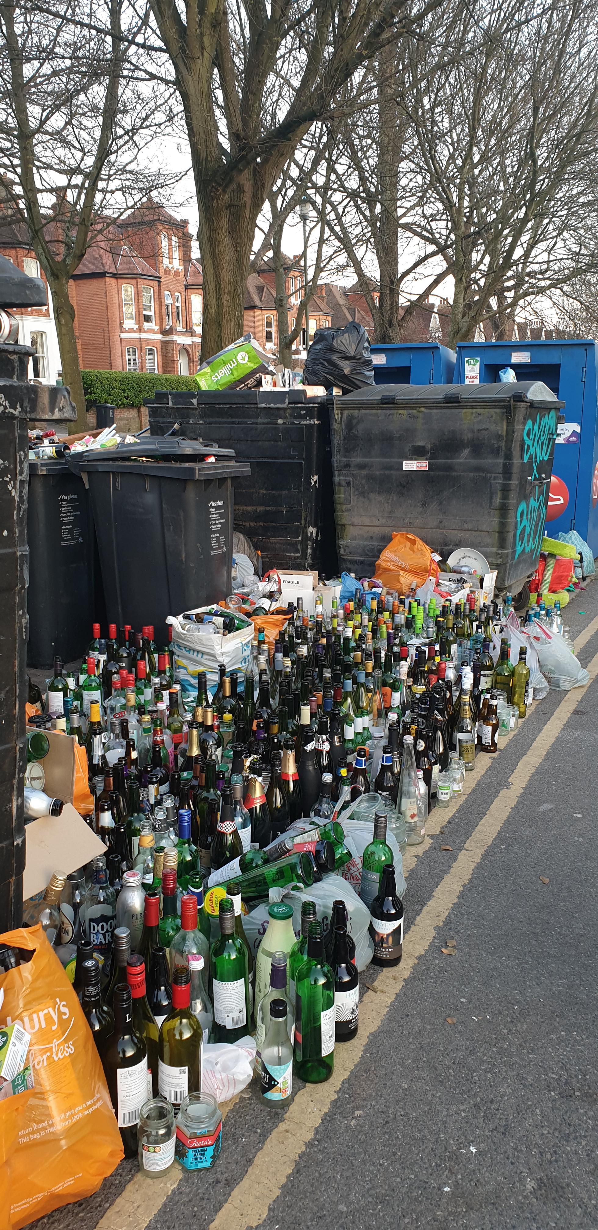 Following 2 weeks isolation, I took my empty bottles to the recycling