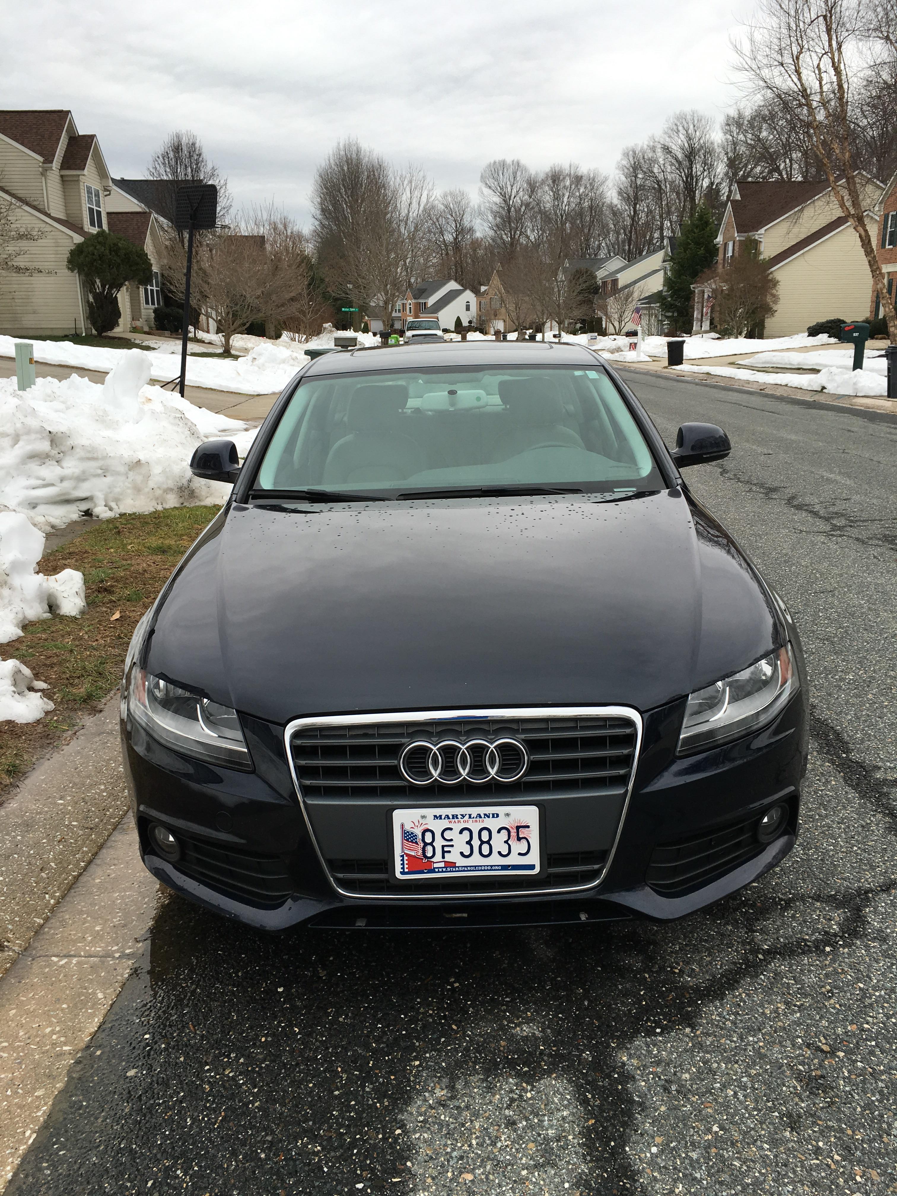 2009 Audi A4 I bought a little over a year ago. Haven't done much work