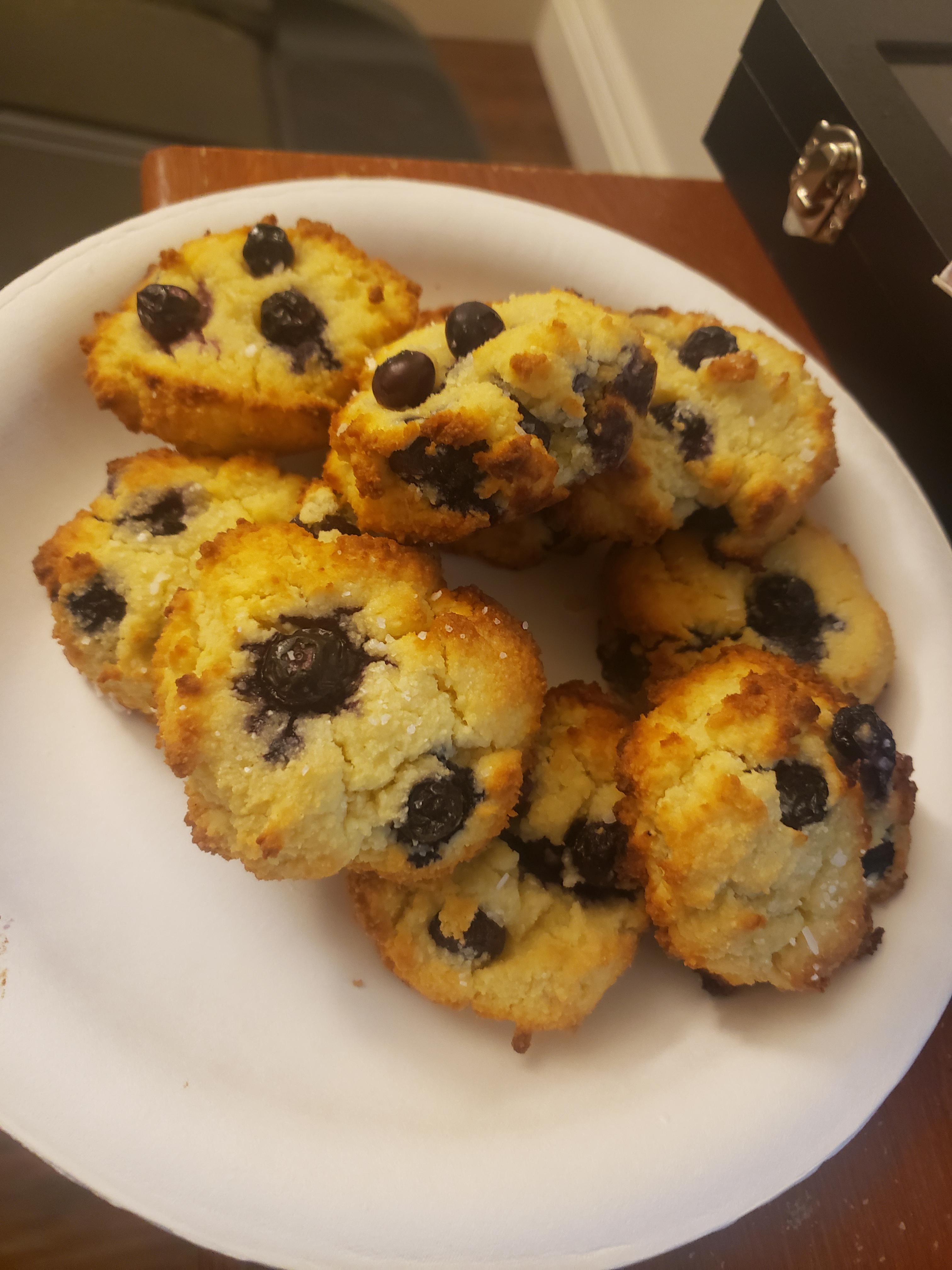 Blueberry Scone about 3 net carbs r/ketorecipes