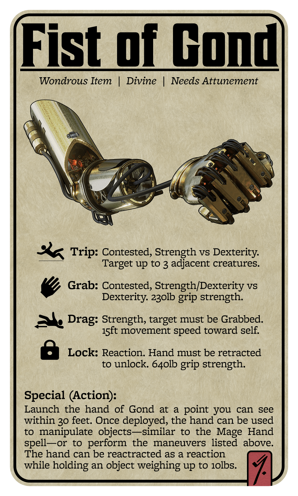 [OC][Art] One of Gond's Holy Armaments DnD