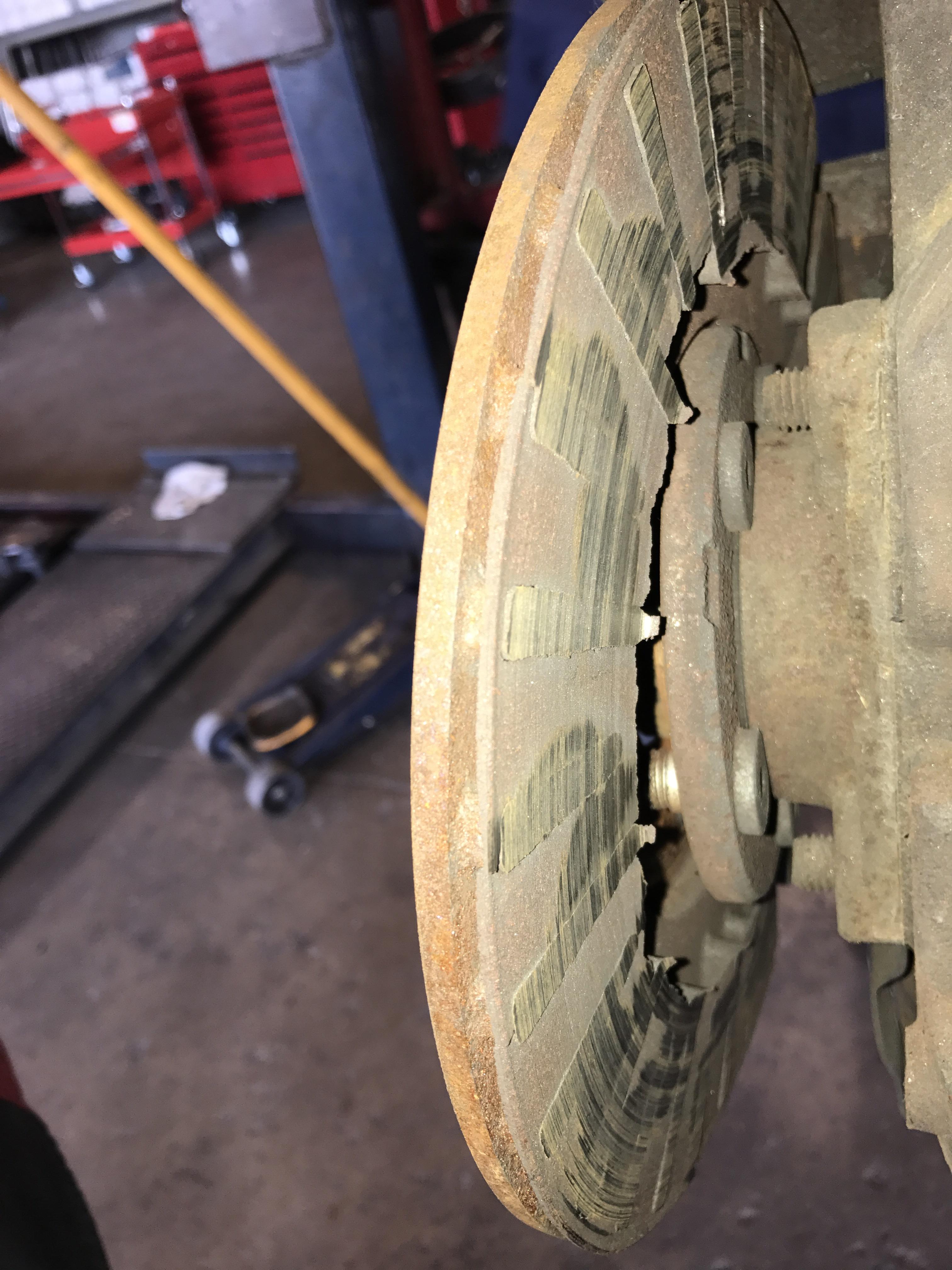 Customer stated... "The brake pedal feels low, I think they need to be