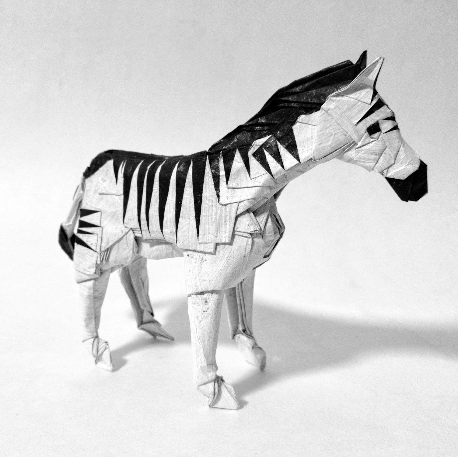 Bodo Haag's Zebra, folded by me r/origami