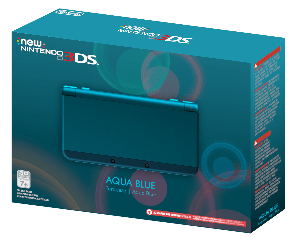 Nintendo 3ds Aqua Blue Box