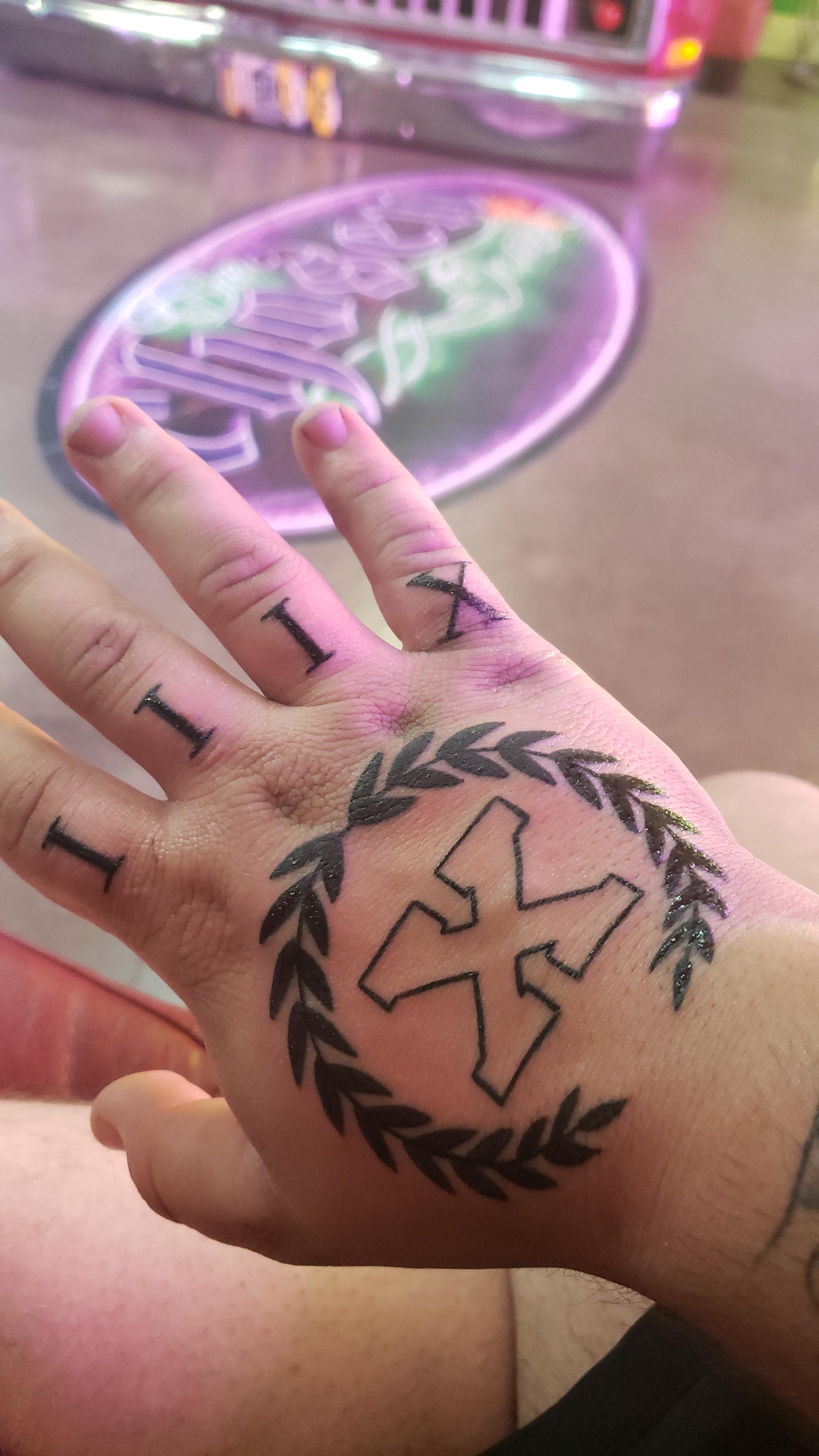 Got my first straight edge tattoo today. Couldn't be happier about it